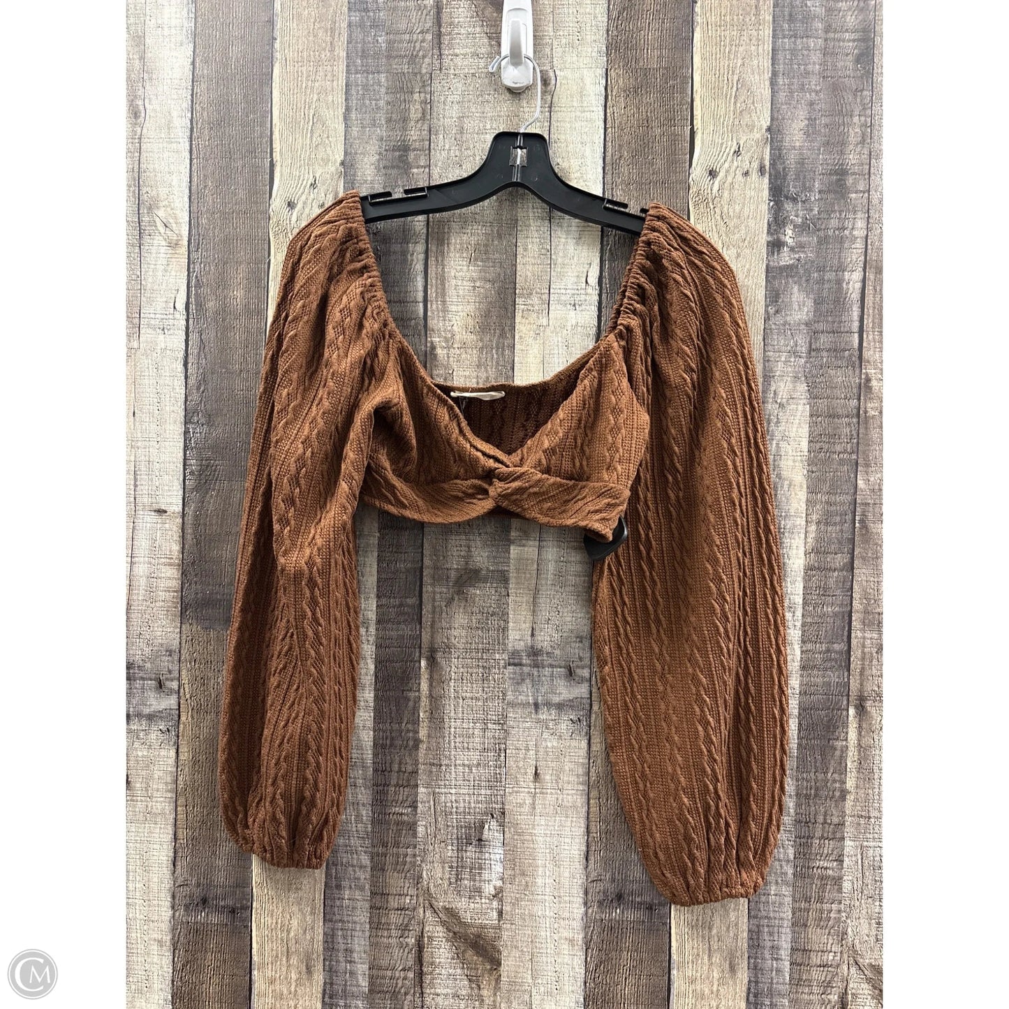 Top Long Sleeve By Altard State In Brown, Size: M