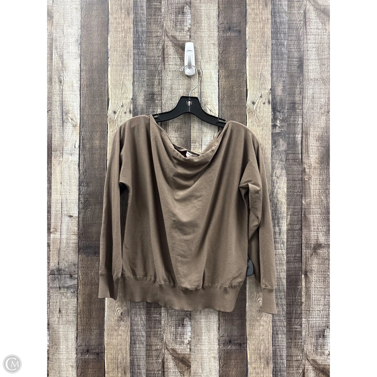 Top Long Sleeve By Babaton In Brown, Size: S