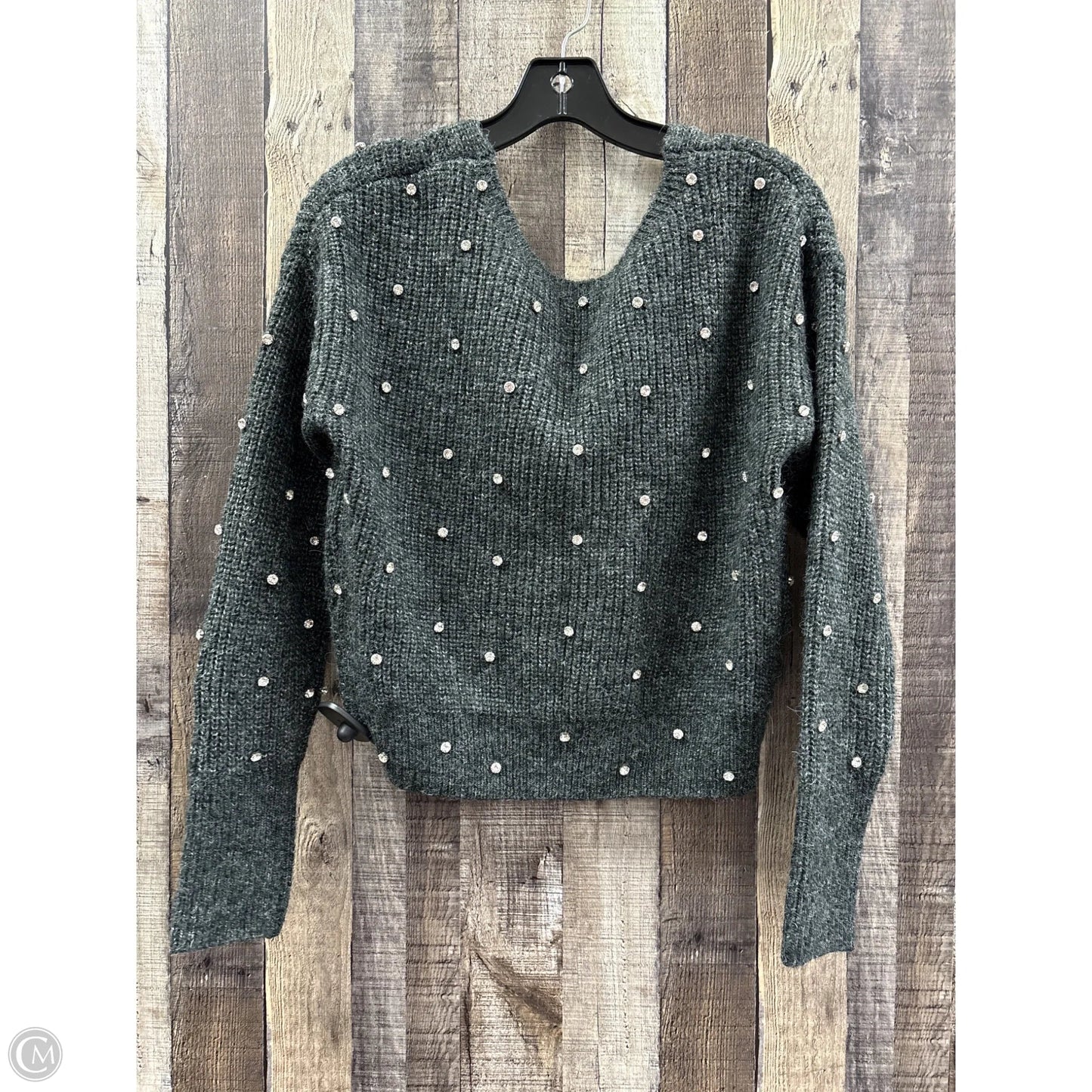 Sweater By Express In Grey, Size: Xxs