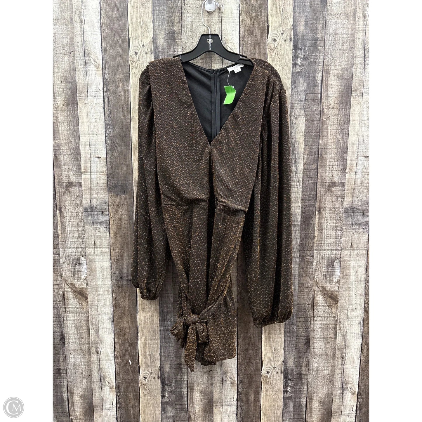 Dress Party Short By Chicsoul In Bronze, Size: 3x