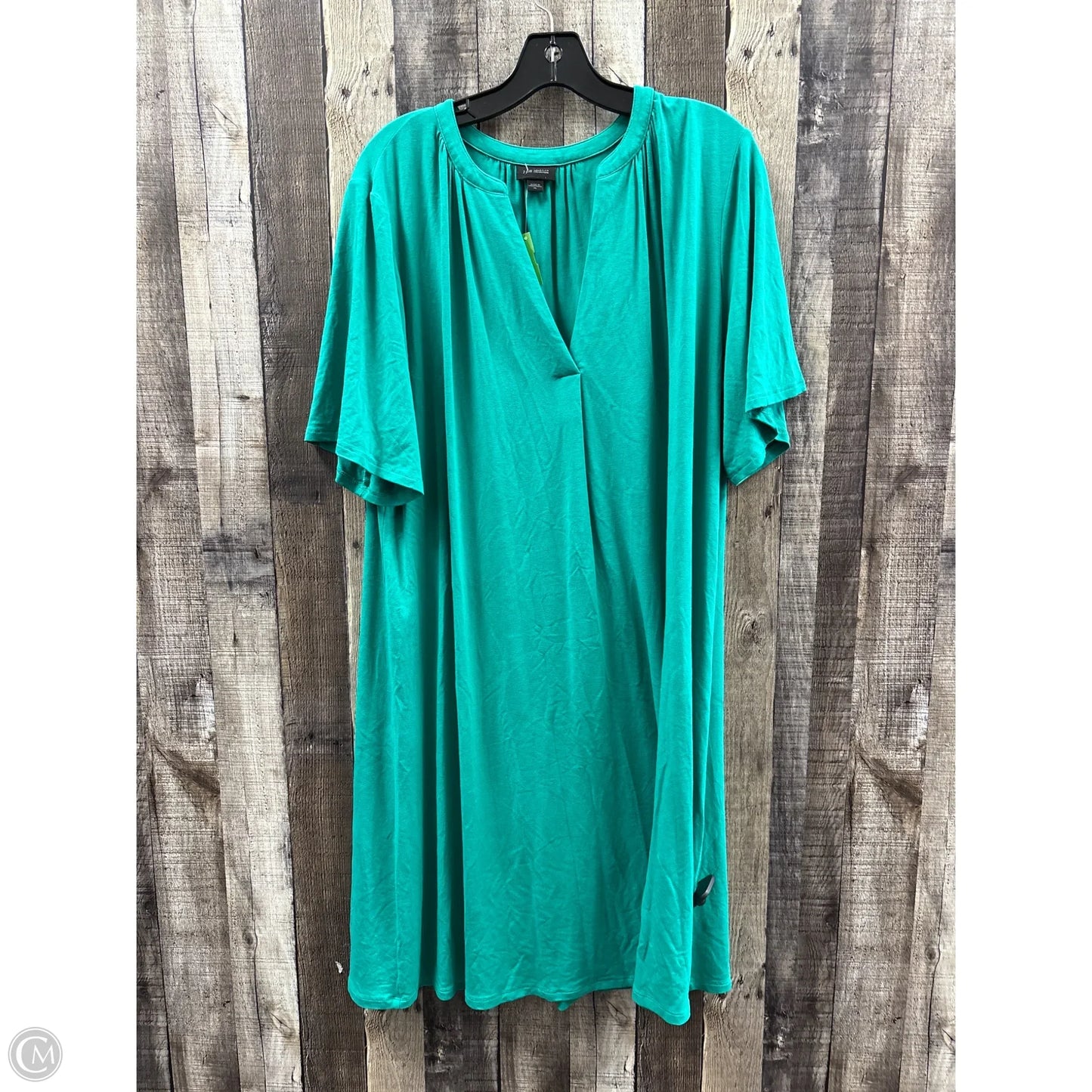 Dress Casual Midi By J. Jill In Green, Size: Xl