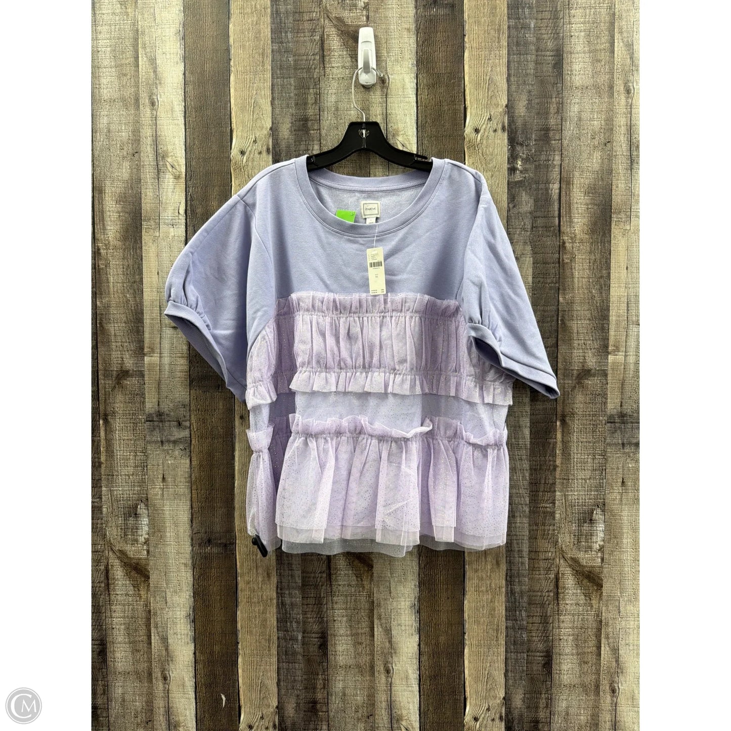 Top Short Sleeve By Maeve In Purple, Size: Xl