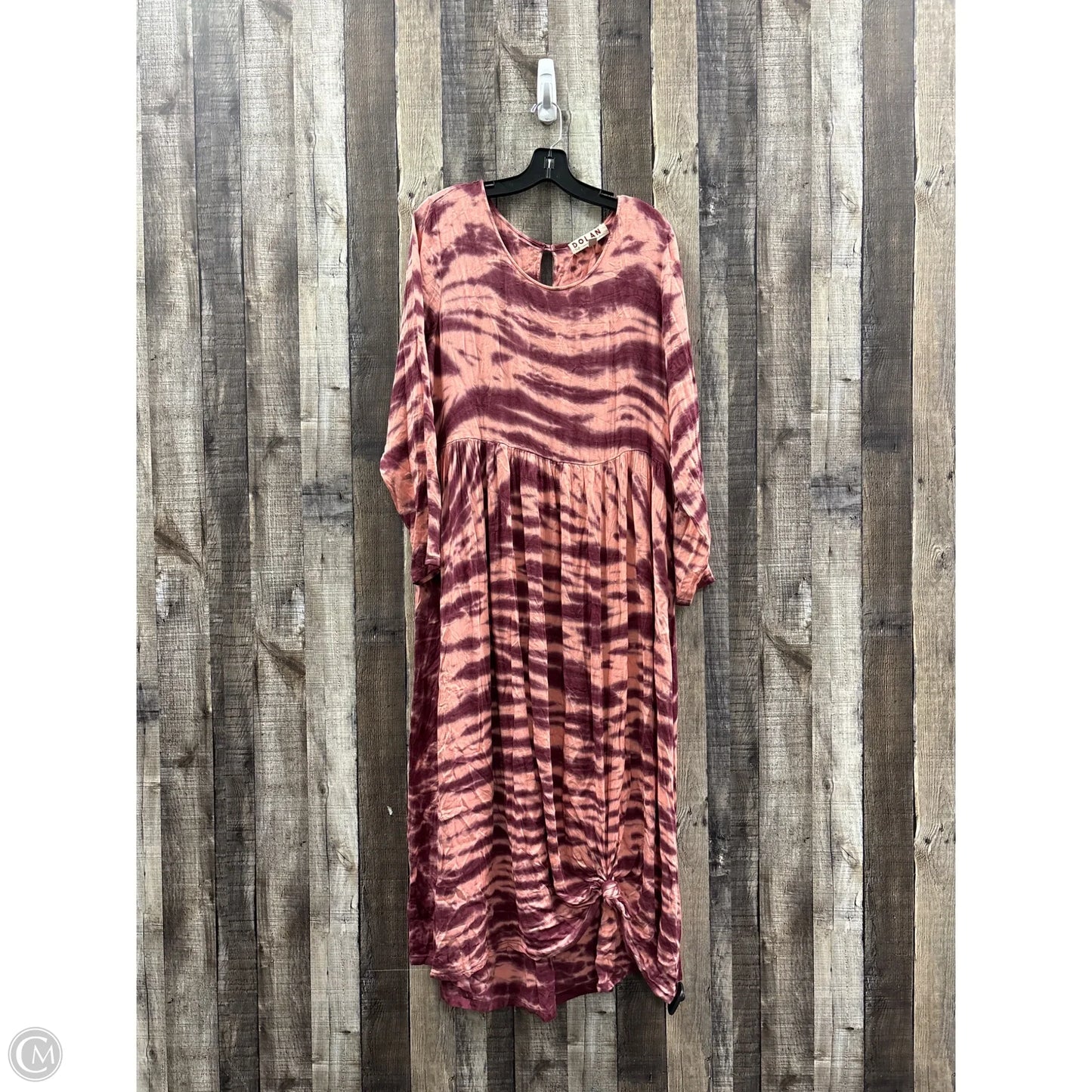 Dress Casual Maxi By Dolan Left Coast In Tie Dye Print, Size: L