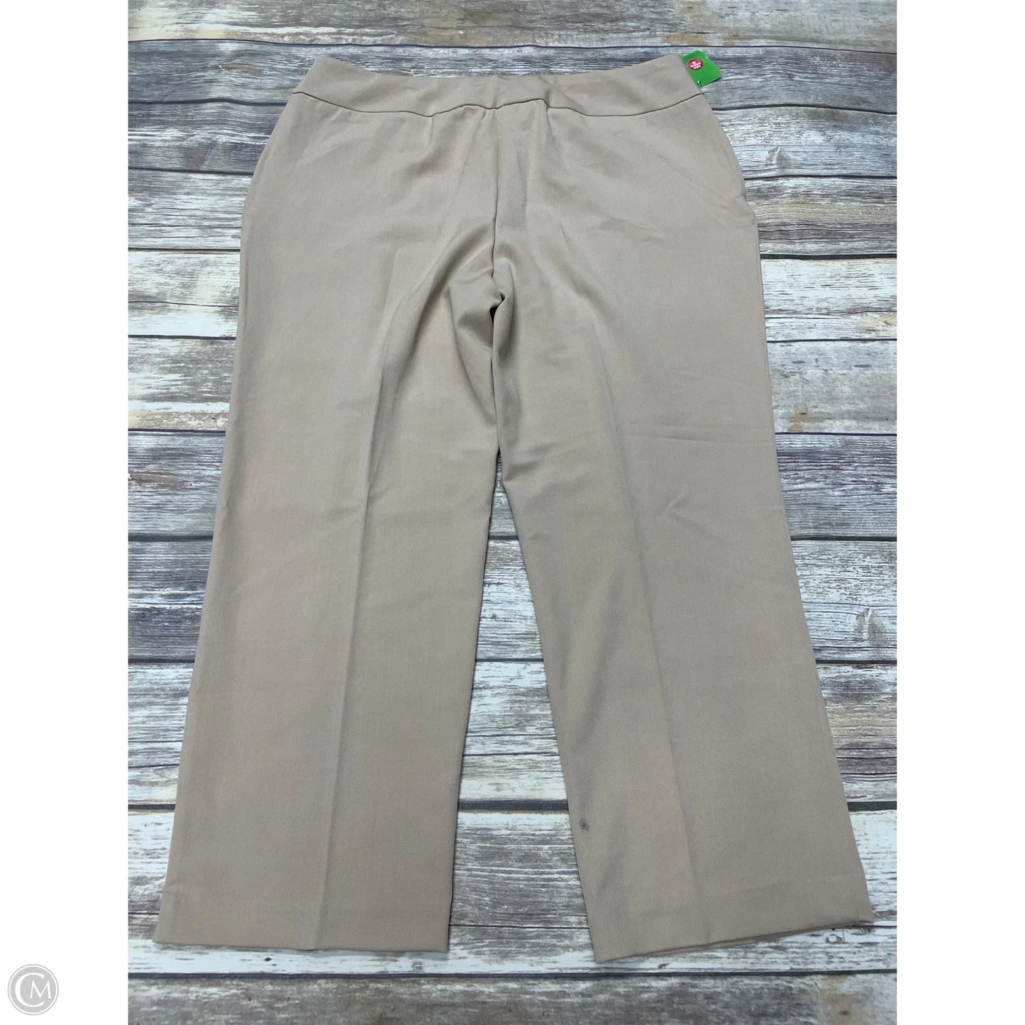 Pants Dress By Investments In Tan, Size: 14p