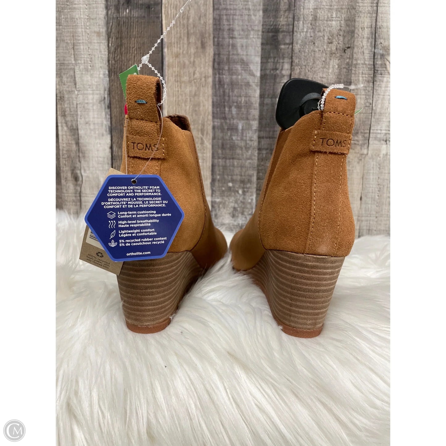 Boots Ankle Heels By Toms In Brown, Size: 6.5