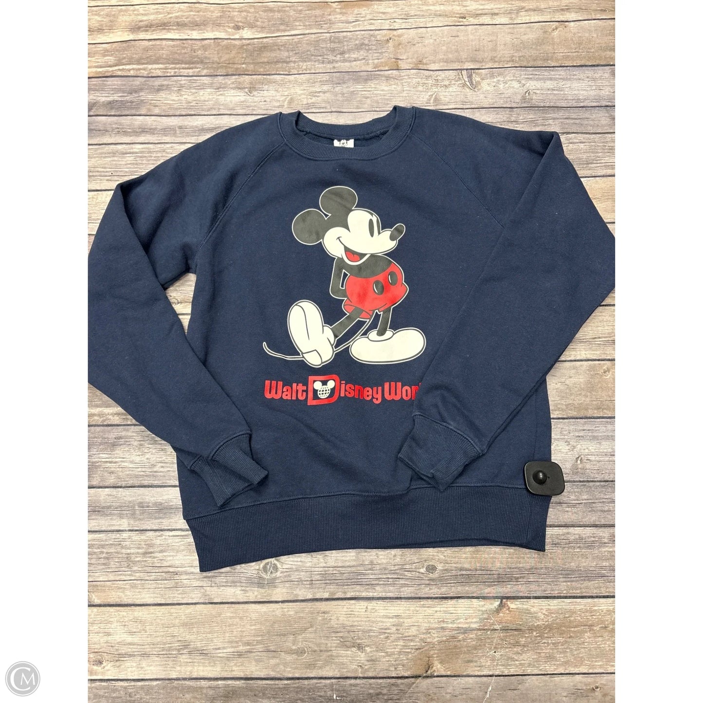 Sweatshirt Crewneck By Disney In Navy, Size: S