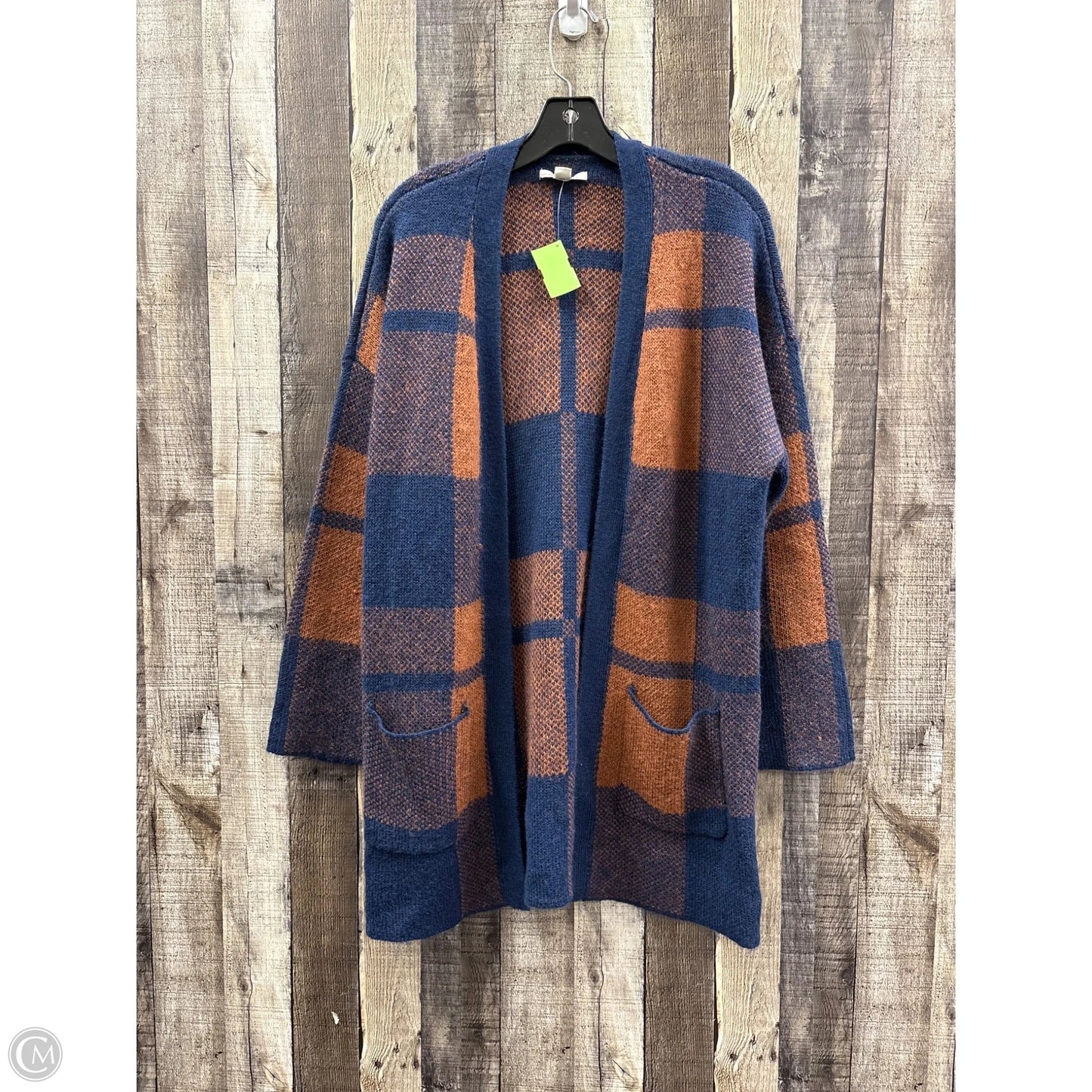 Cardigan By American Eagle In Blue & Brown, Size: Xs