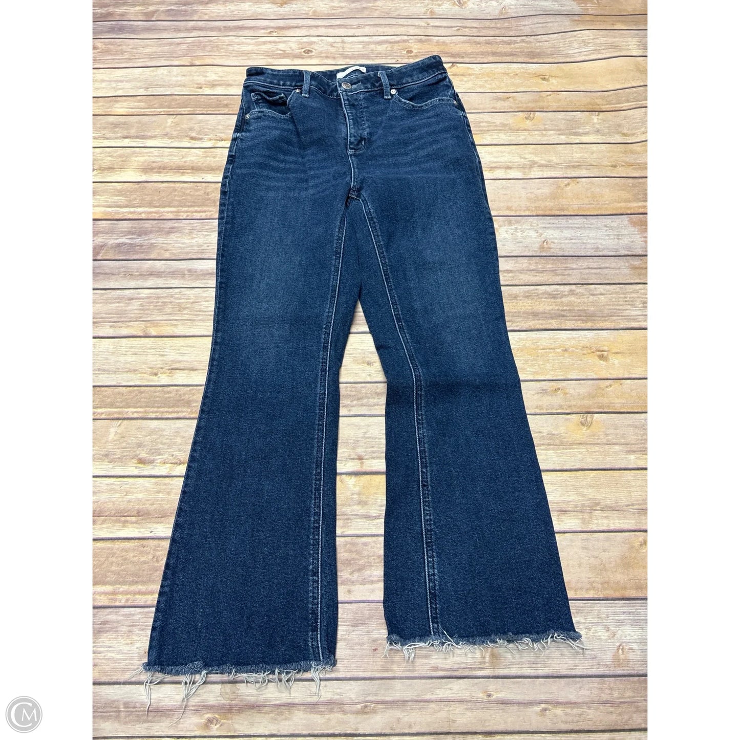 Jeans Cropped By Loft In Blue Denim, Size: 4