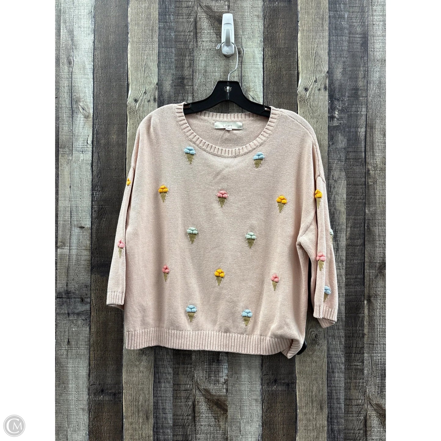 Sweater By Loft In Peach, Size: S