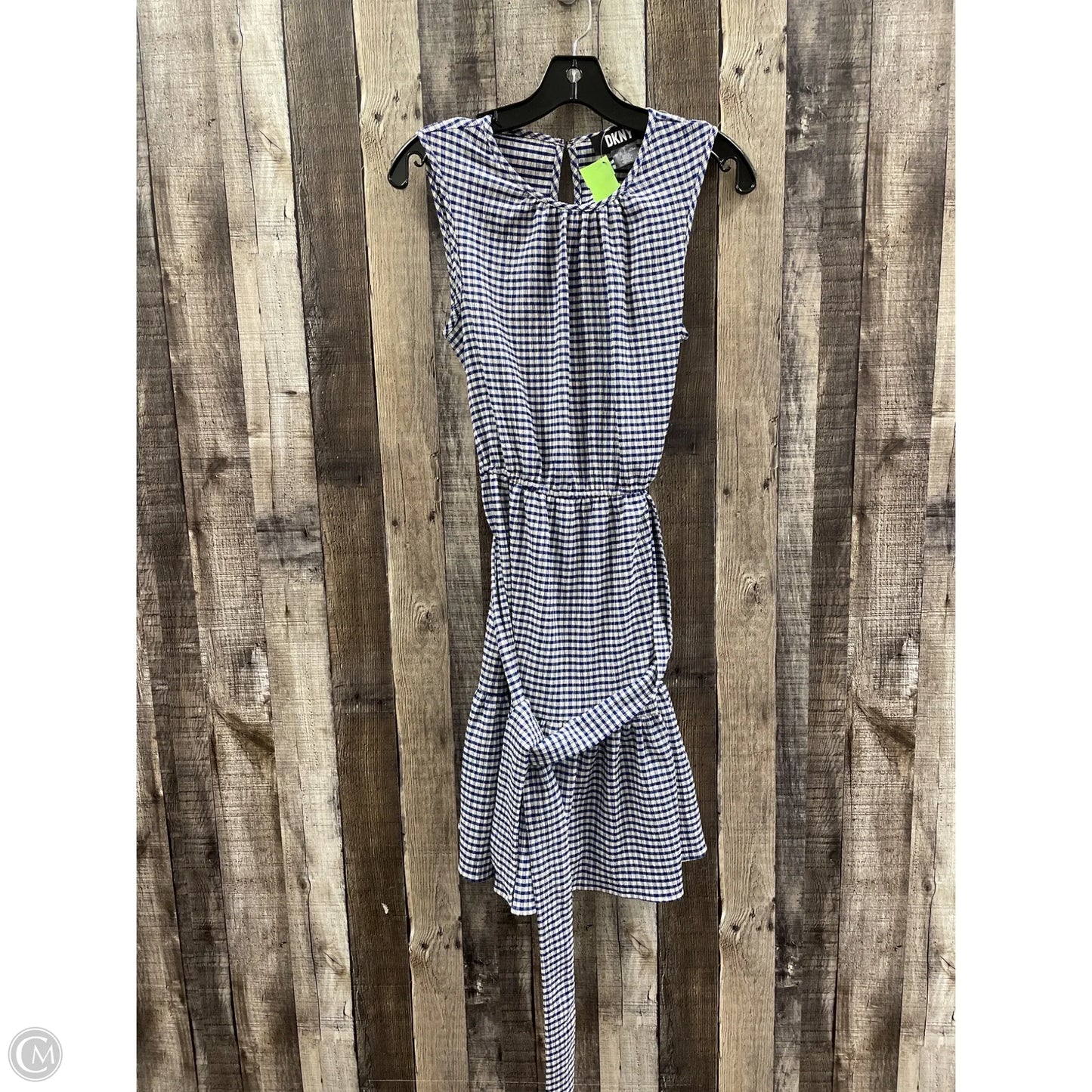 Dress Casual Short By Dkny In Blue & Cream, Size: Xs