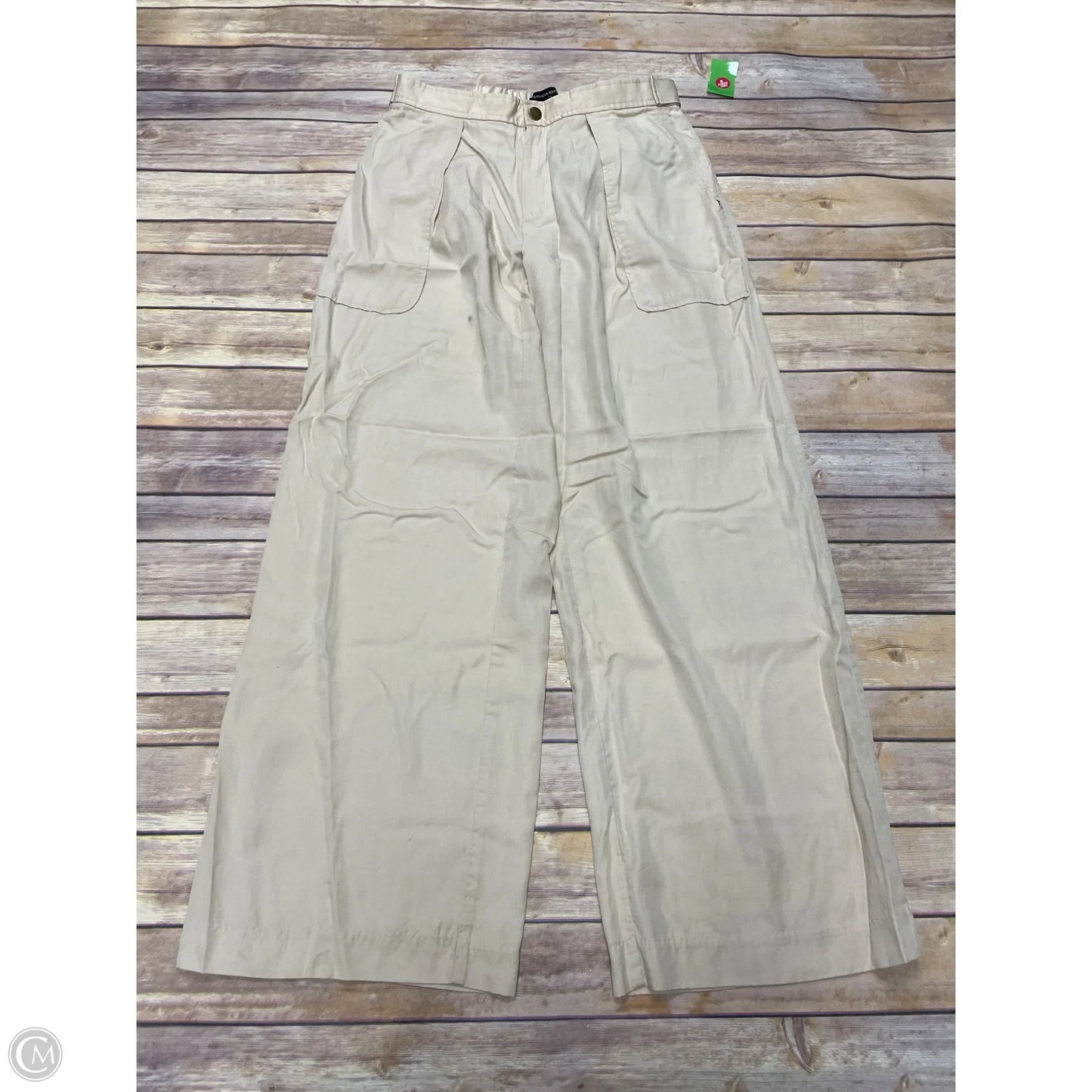 Pants Wide Leg By Banana Republic In Tan, Size: S