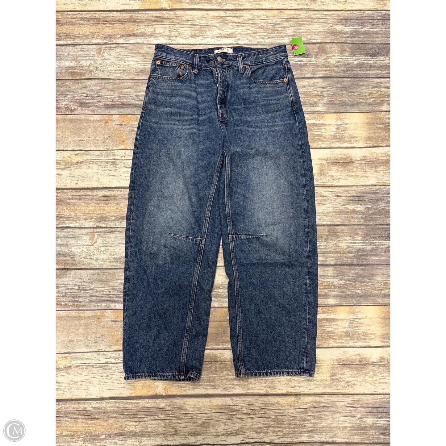 Jeans Straight By Madewell In Blue Denim, Size: 4