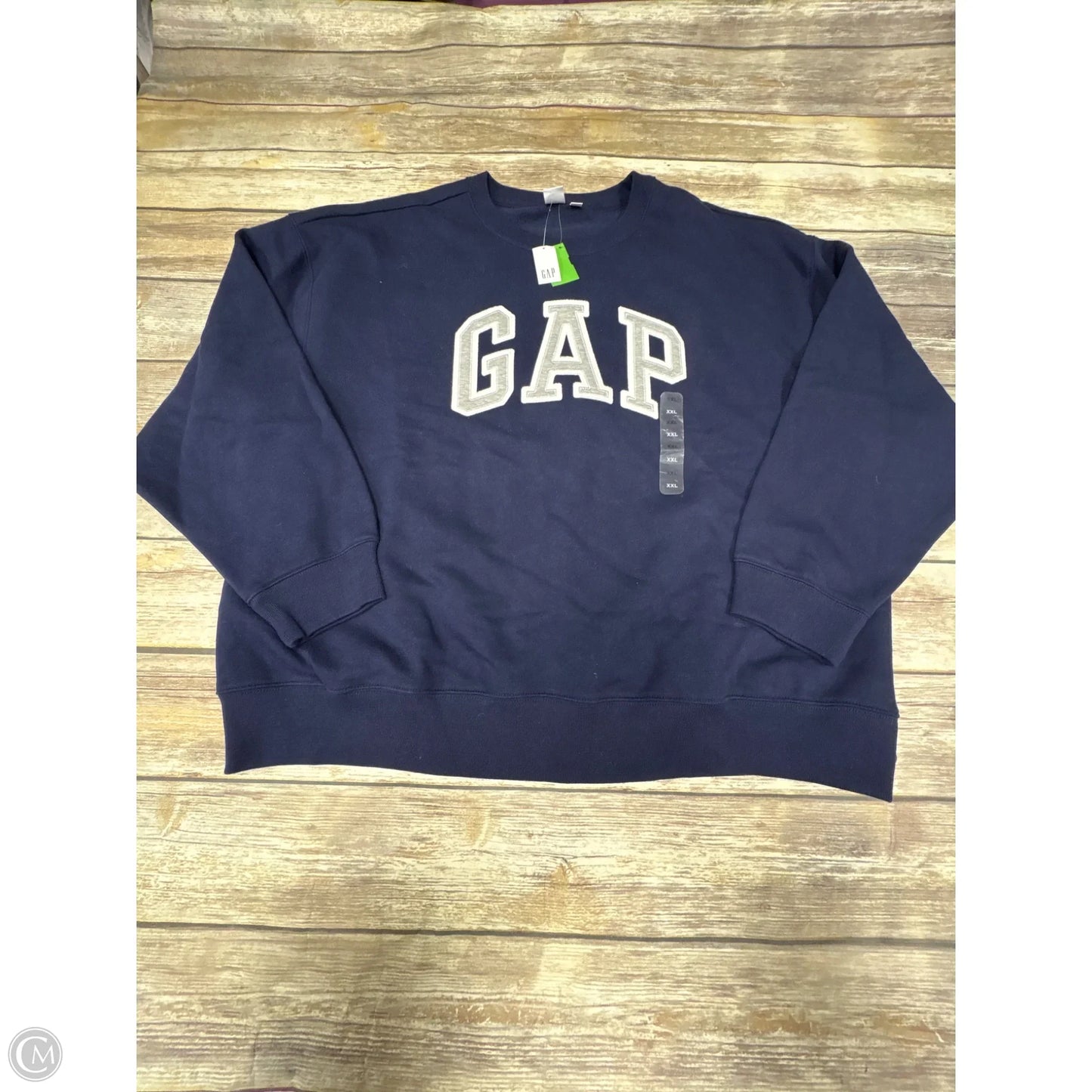 Sweatshirt Crewneck By Gap In Blue & White, Size: Xxl