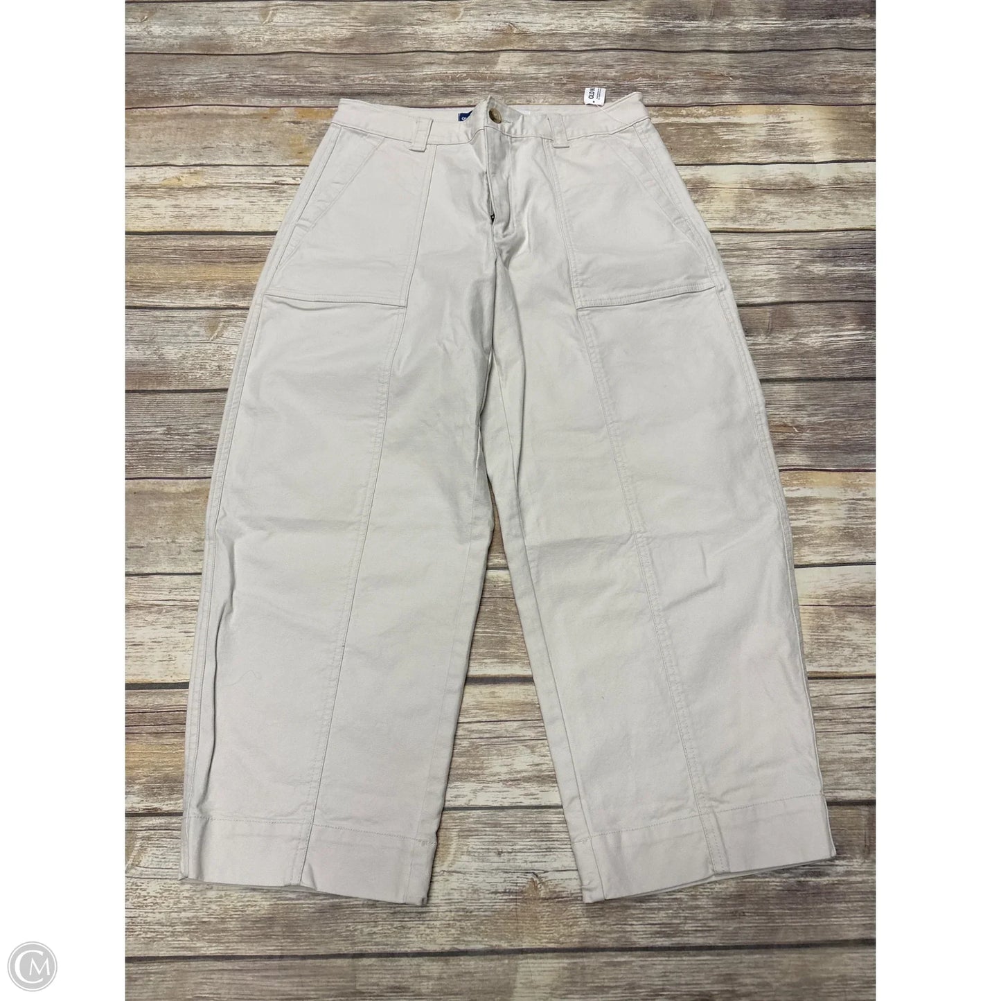 Pants Cropped By Old Navy In Beige, Size: 12