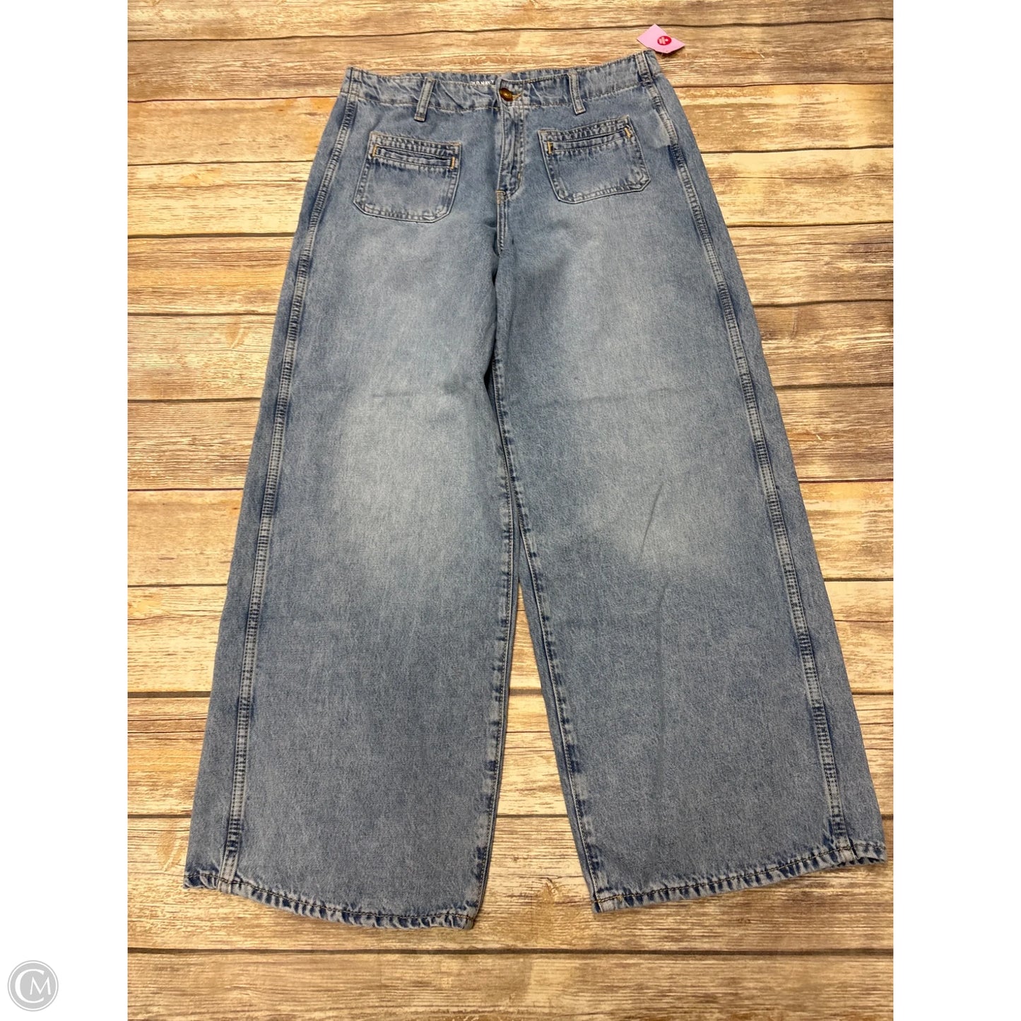 Jeans Wide Leg By Old Navy In Blue Denim, Size: 10