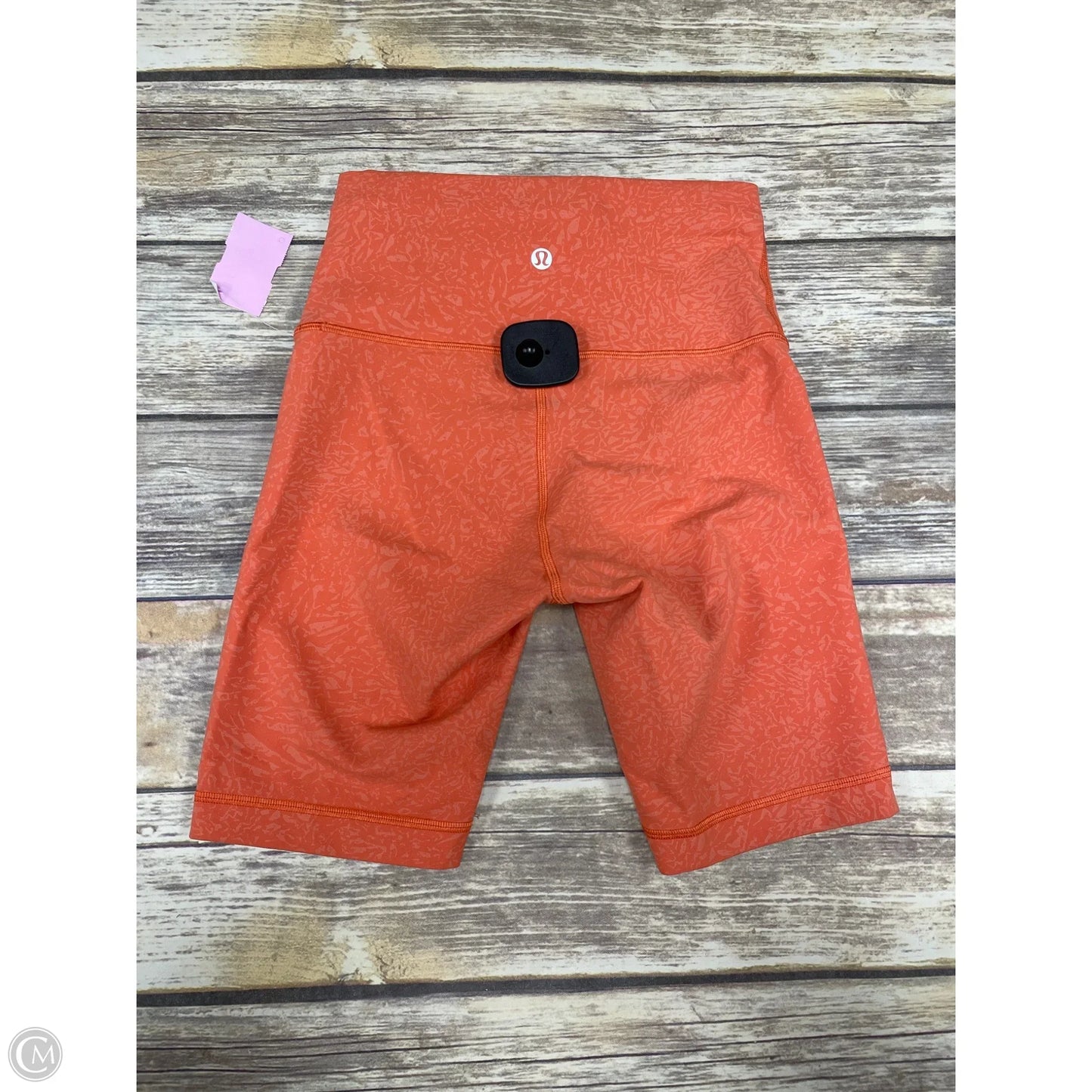 Athletic Shorts By Lululemon In Orange, Size: 4