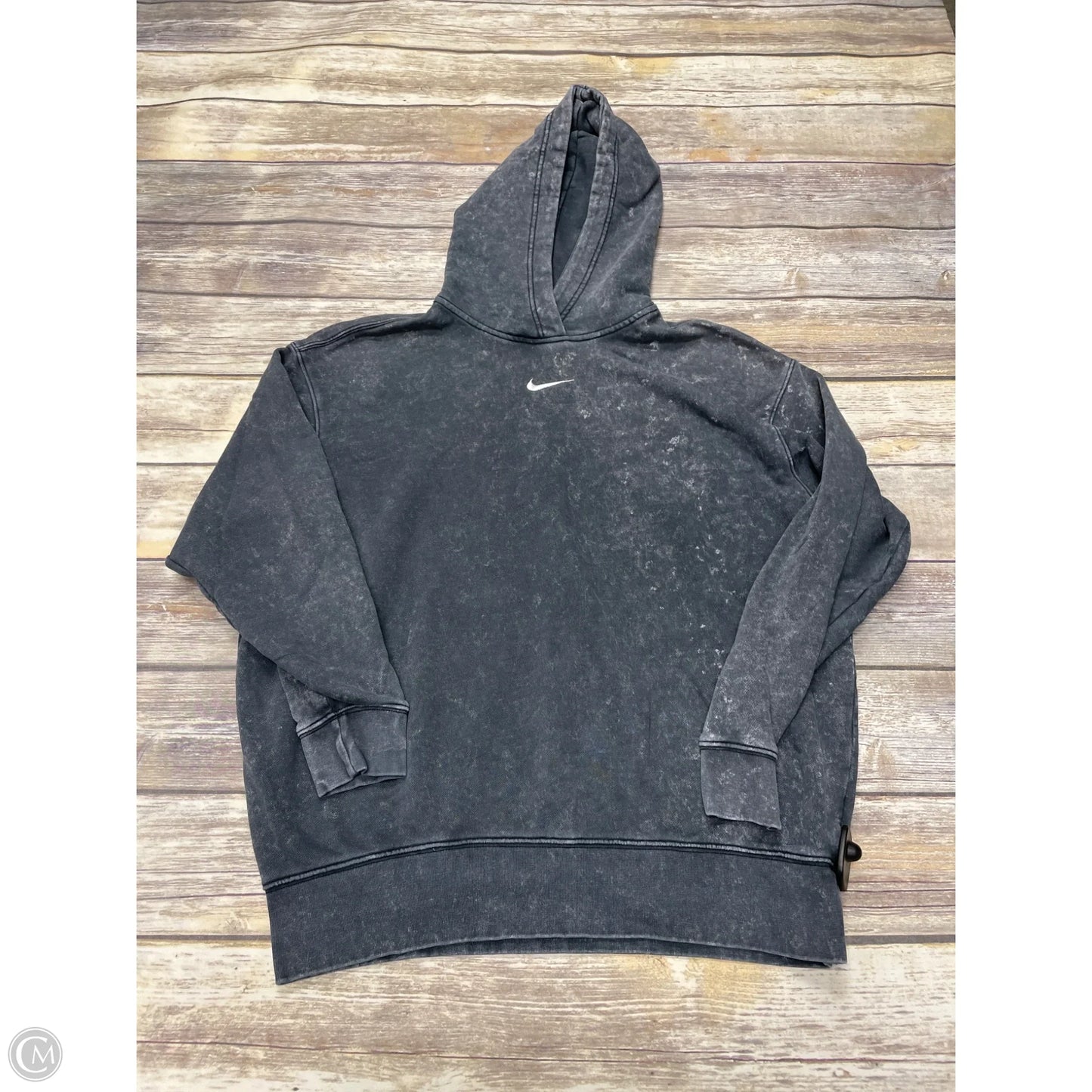 Sweatshirt Hoodie By Nike In Grey, Size: S