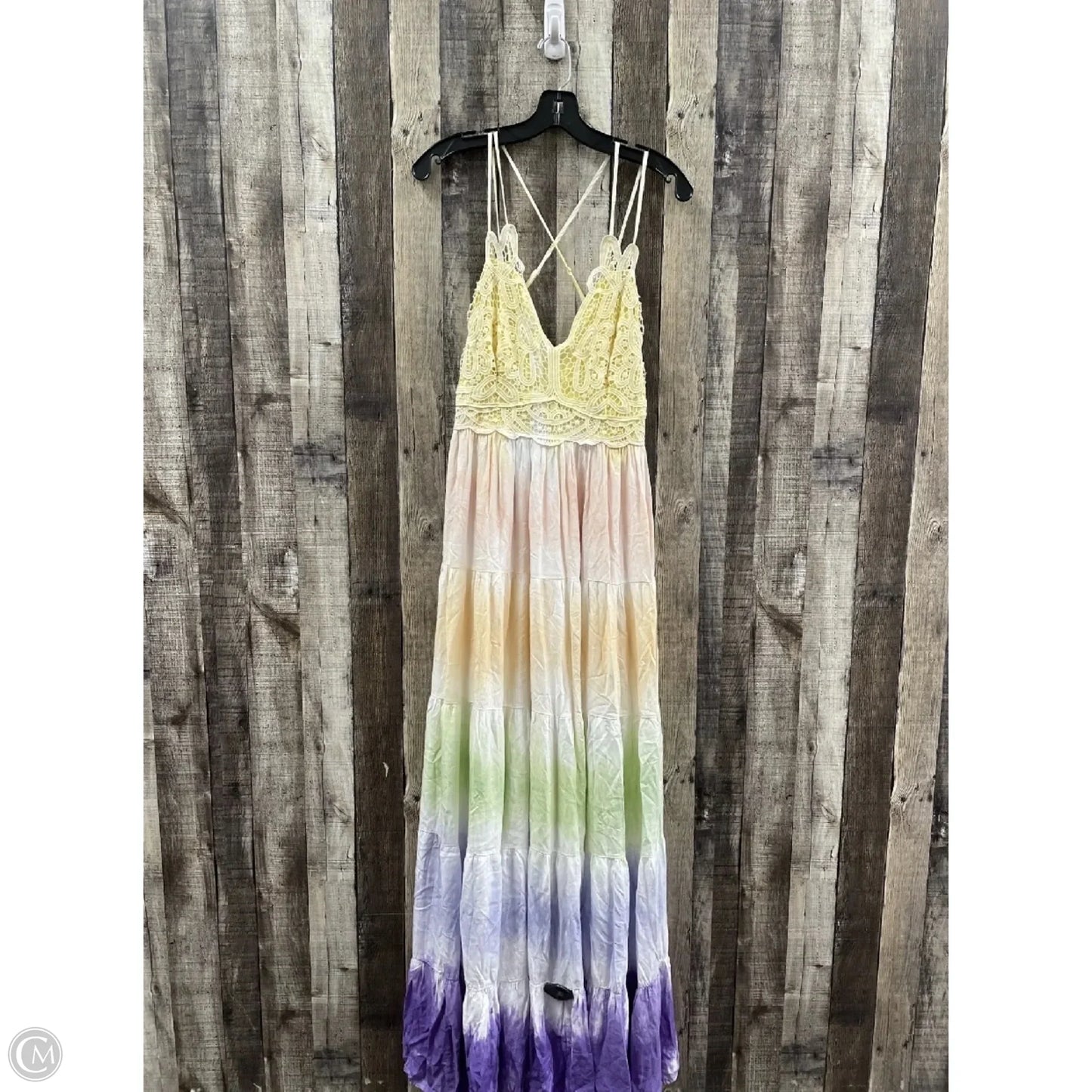 Dress Casual Maxi By Main Strip In Tie Dye Print, Size: L
