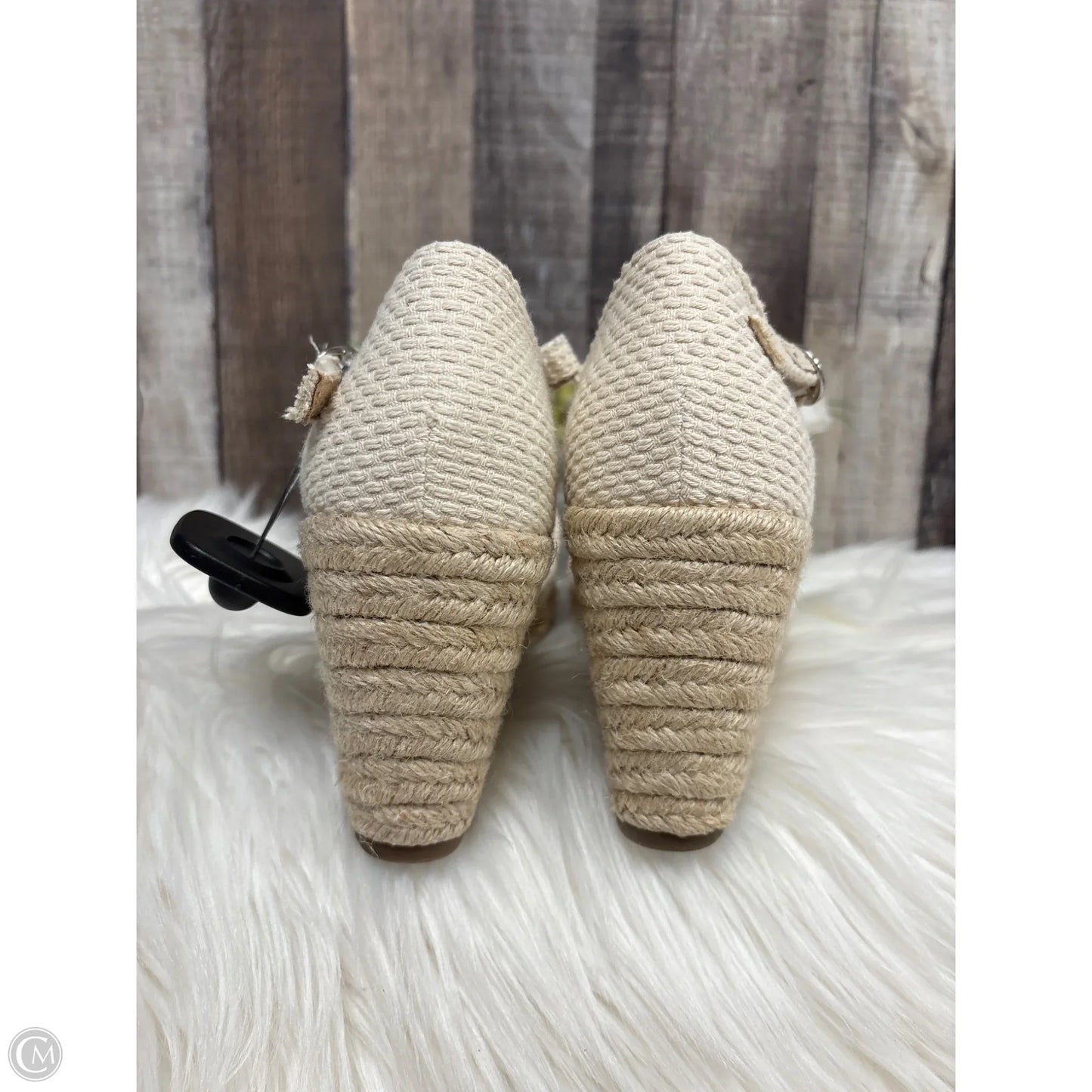 Sandals Heels Wedge By A New Day In Ivory, Size: 8