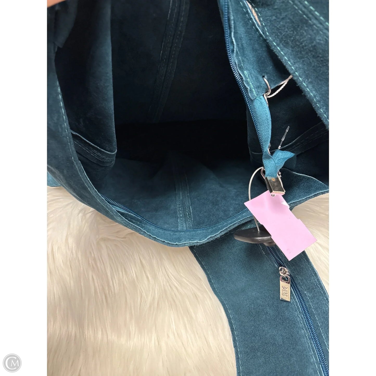 Handbag Leather By Cmf, Size: Large