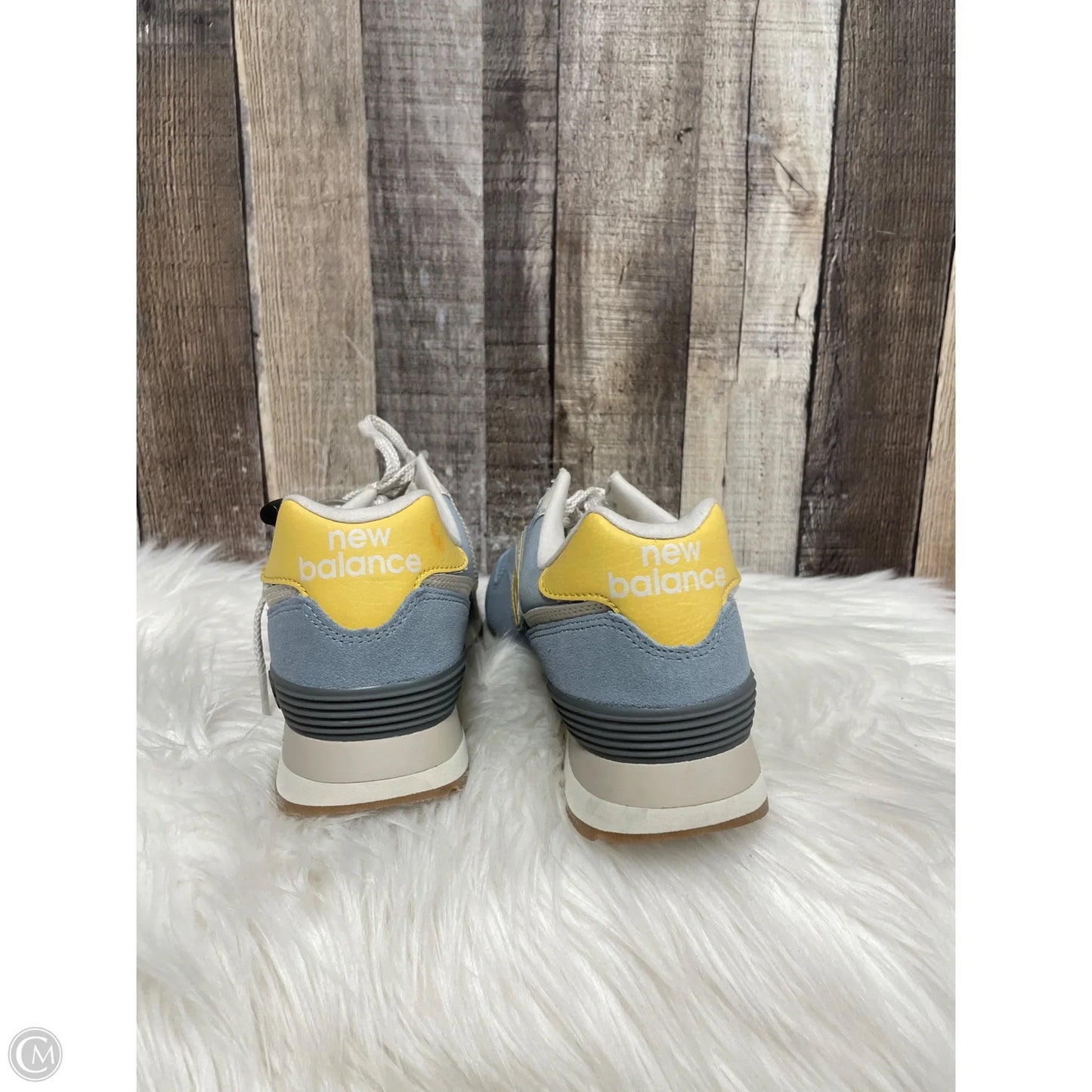 Shoes Athletic By New Balance In Blue & Yellow, Size: 7.5