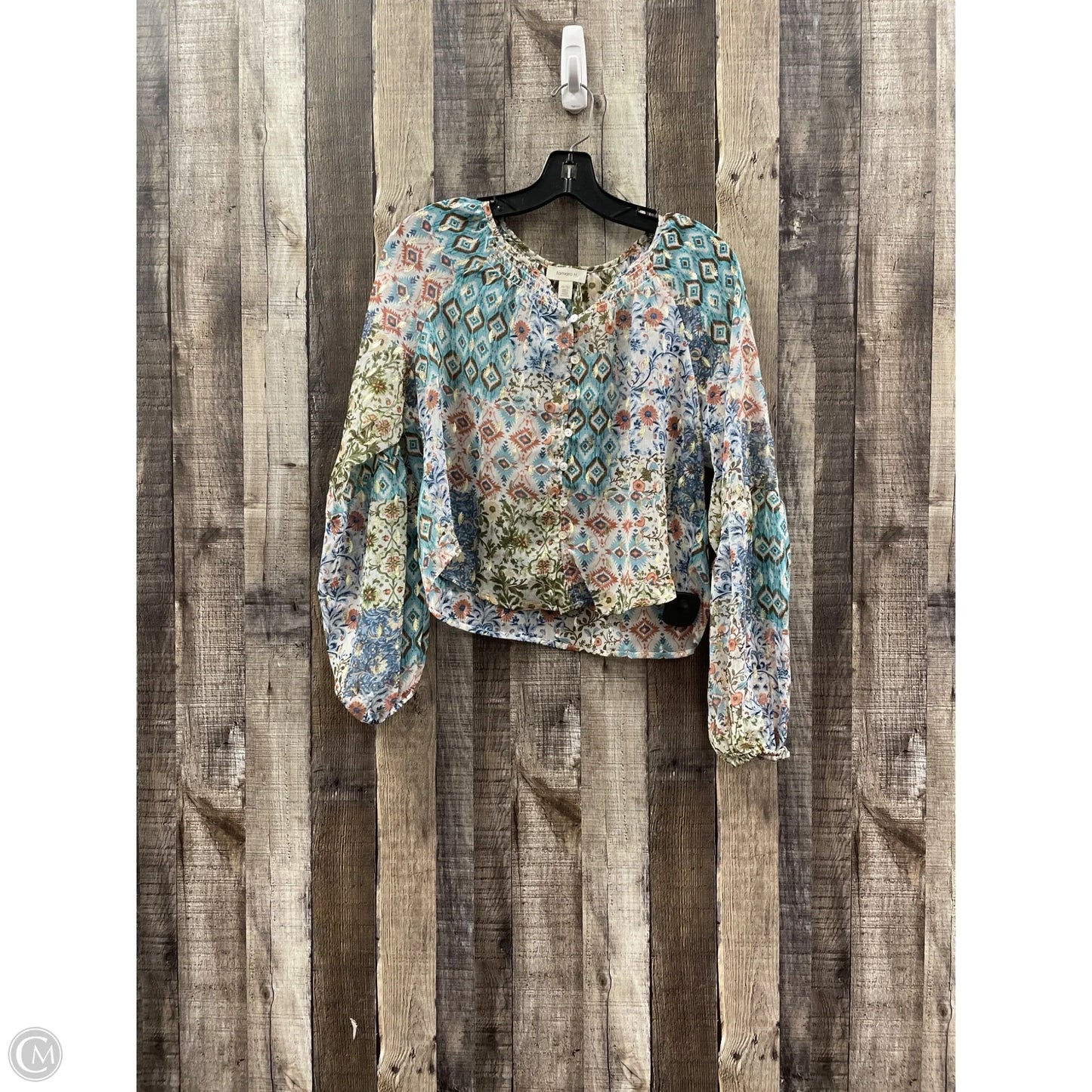 Top Long Sleeve By Tamara H In Yellow, Size: Xs