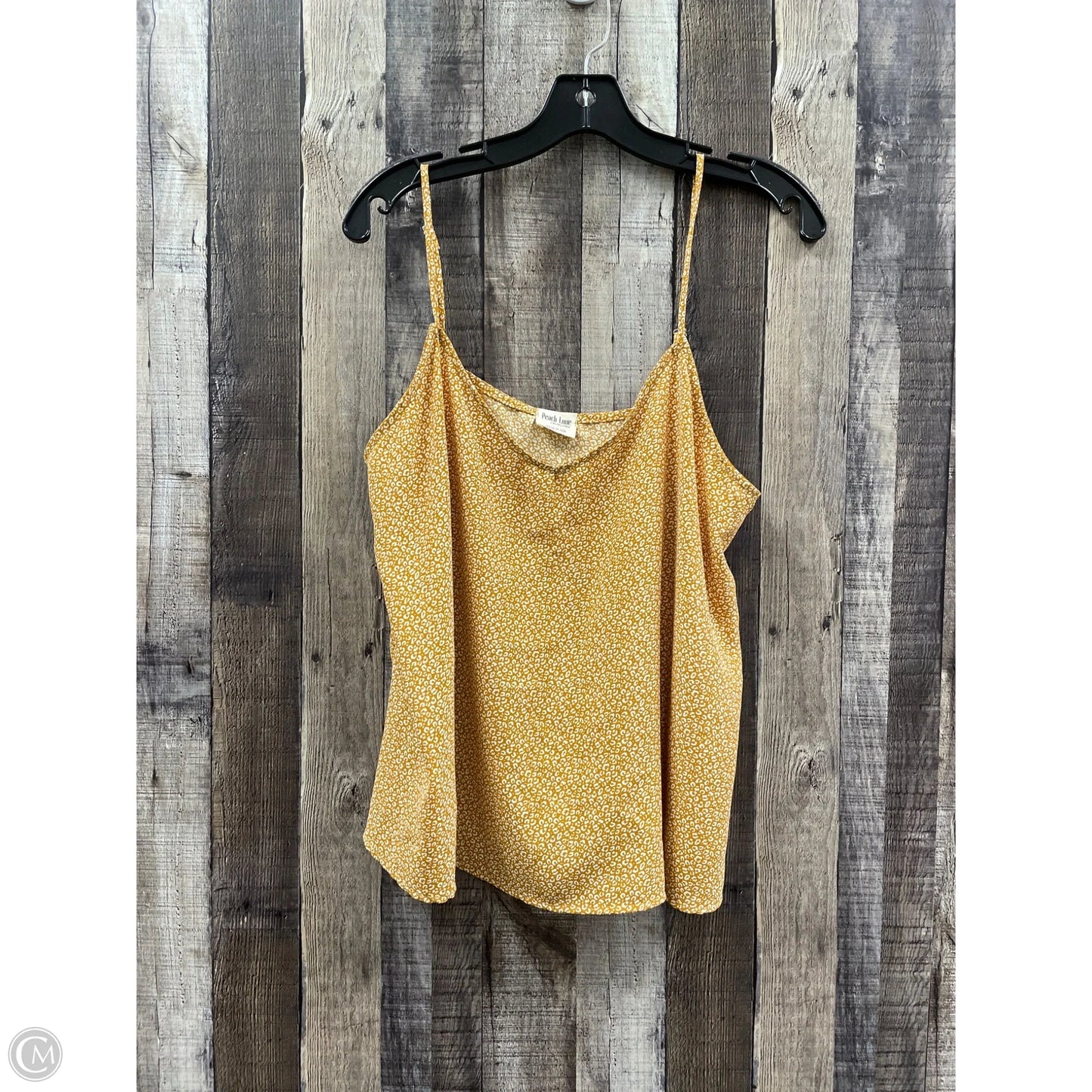 Top Sleeveless By Peach Love Cream California In Gold, Size: L