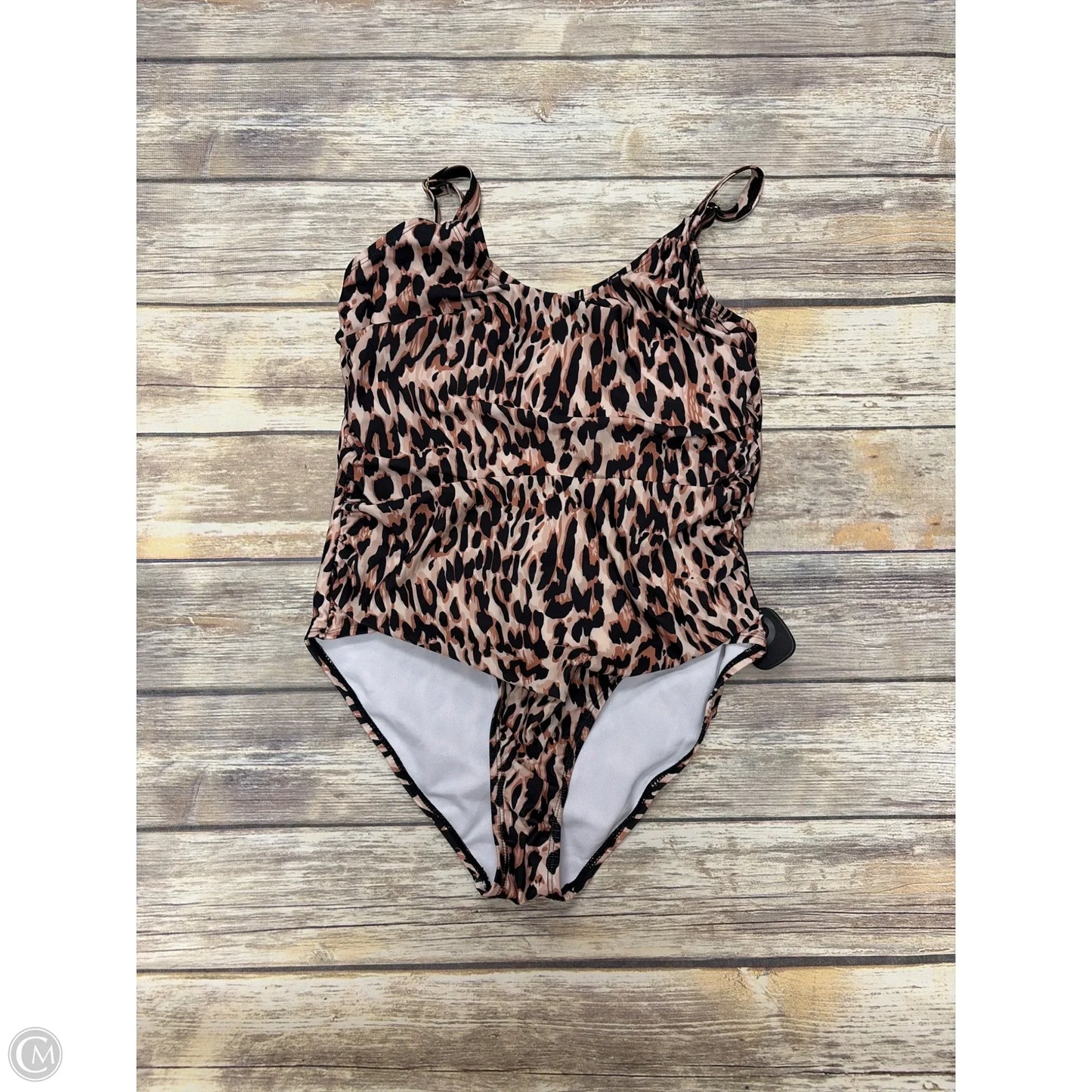 Swimsuit By Nicole Miller In Animal Print, Size: L