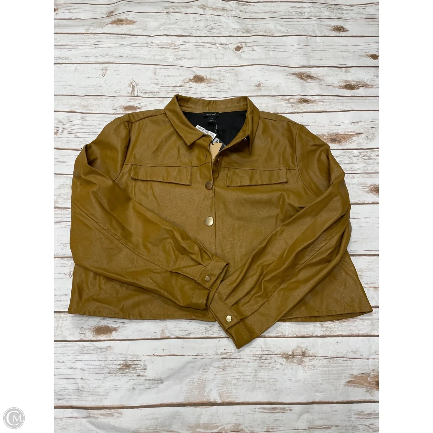 Jacket Other By Halogen In Brown, Size: Xxl