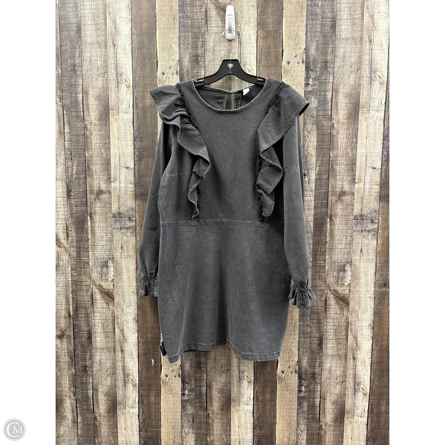 Dress Casual Short By Divided In Grey Denim, Size: Xl