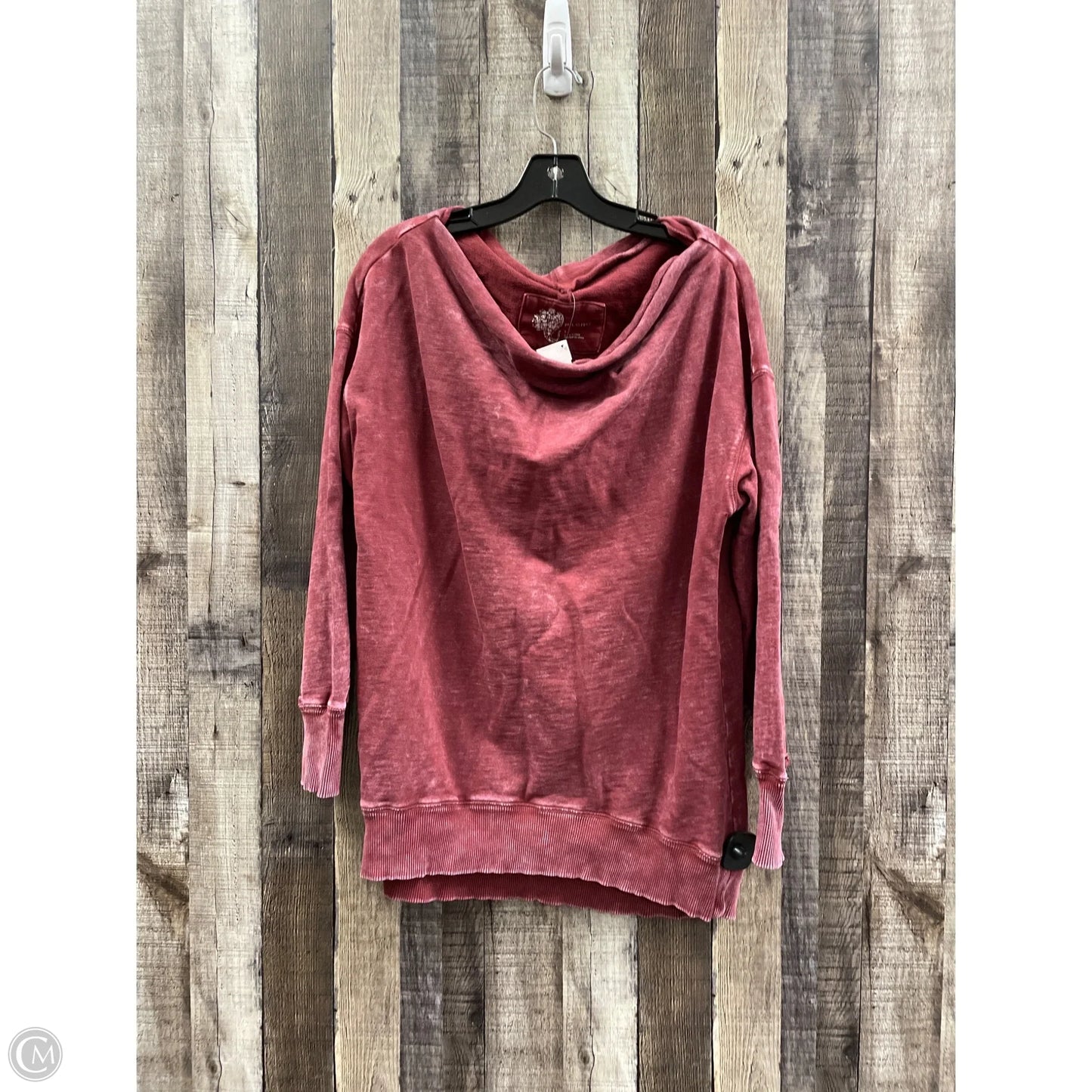 Sweatshirt Crewneck By Pilcro In Maroon, Size: L