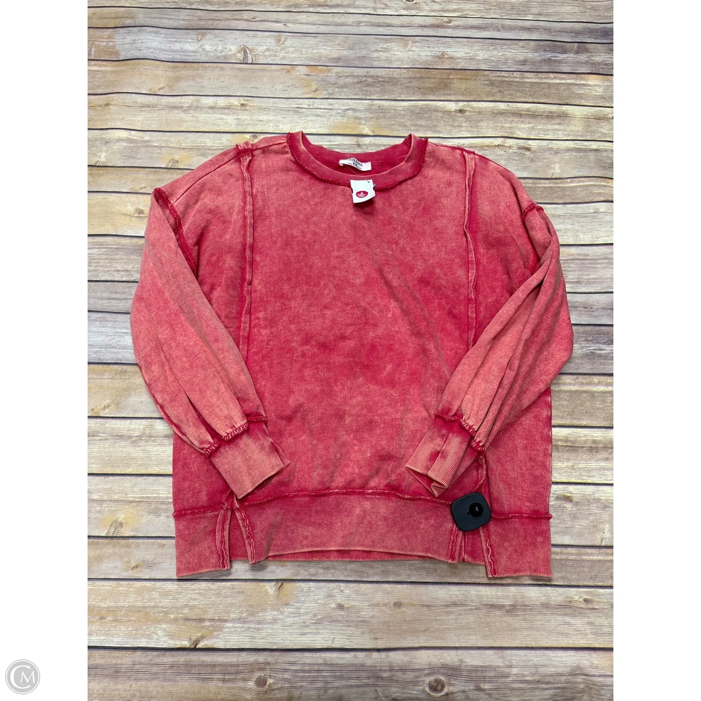 Top Long Sleeve By Zenana In Orange, Size: S