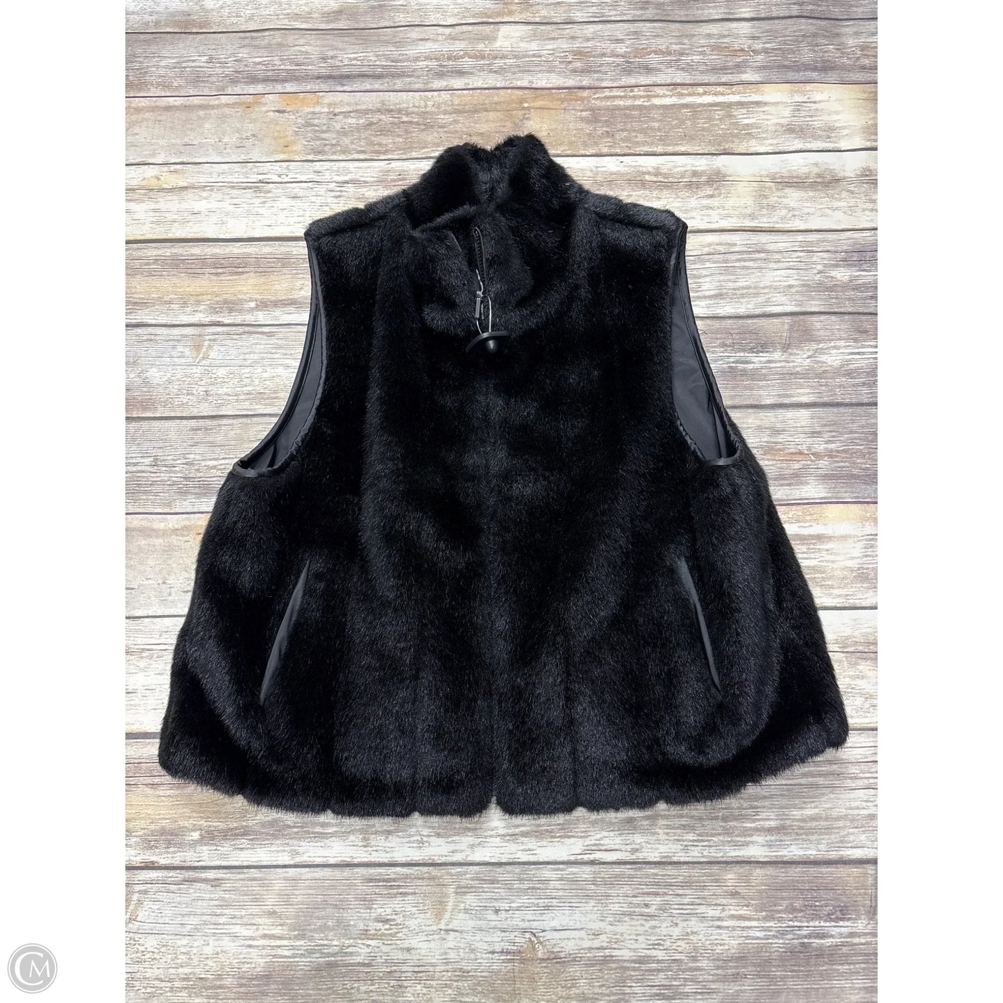 Vest Faux Fur & Sherpa By East 5th In Black, Size: Xl