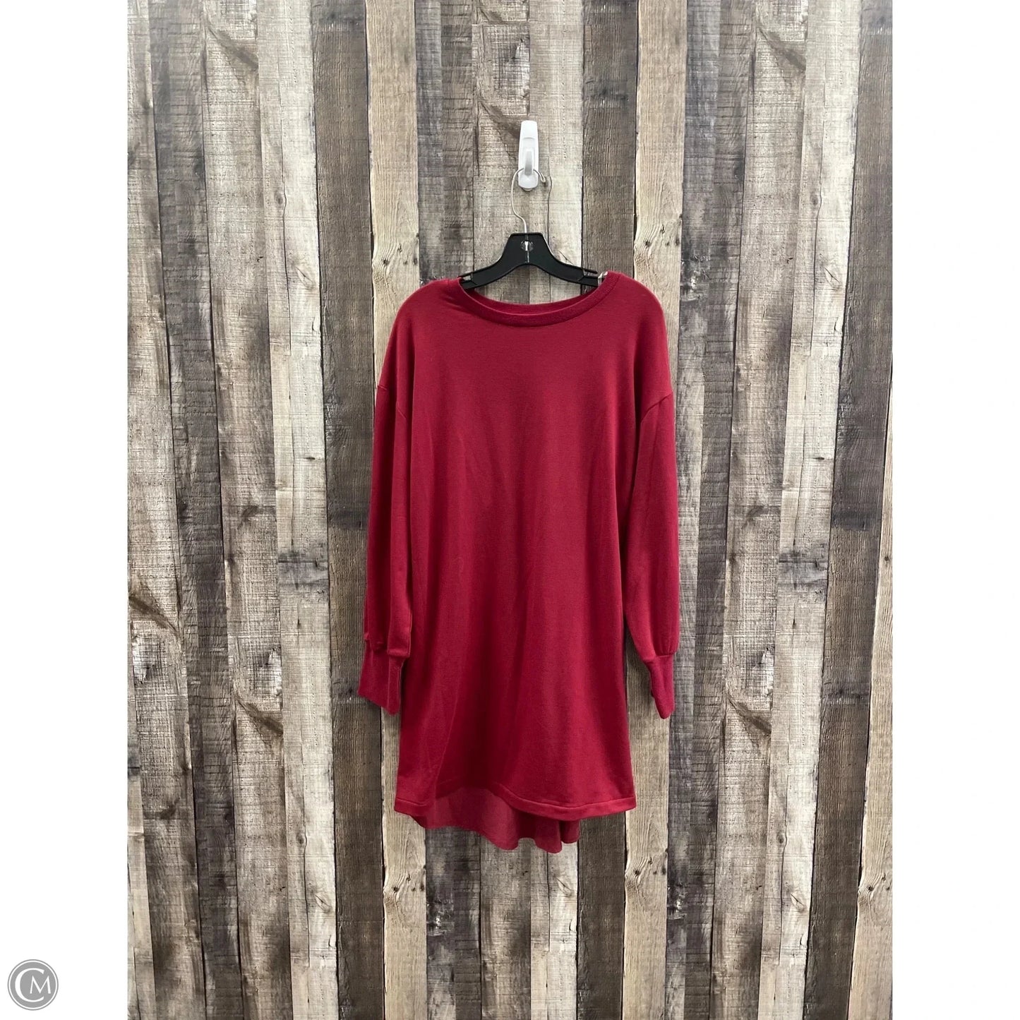 Dress Casual Short By Cme In Maroon, Size: L