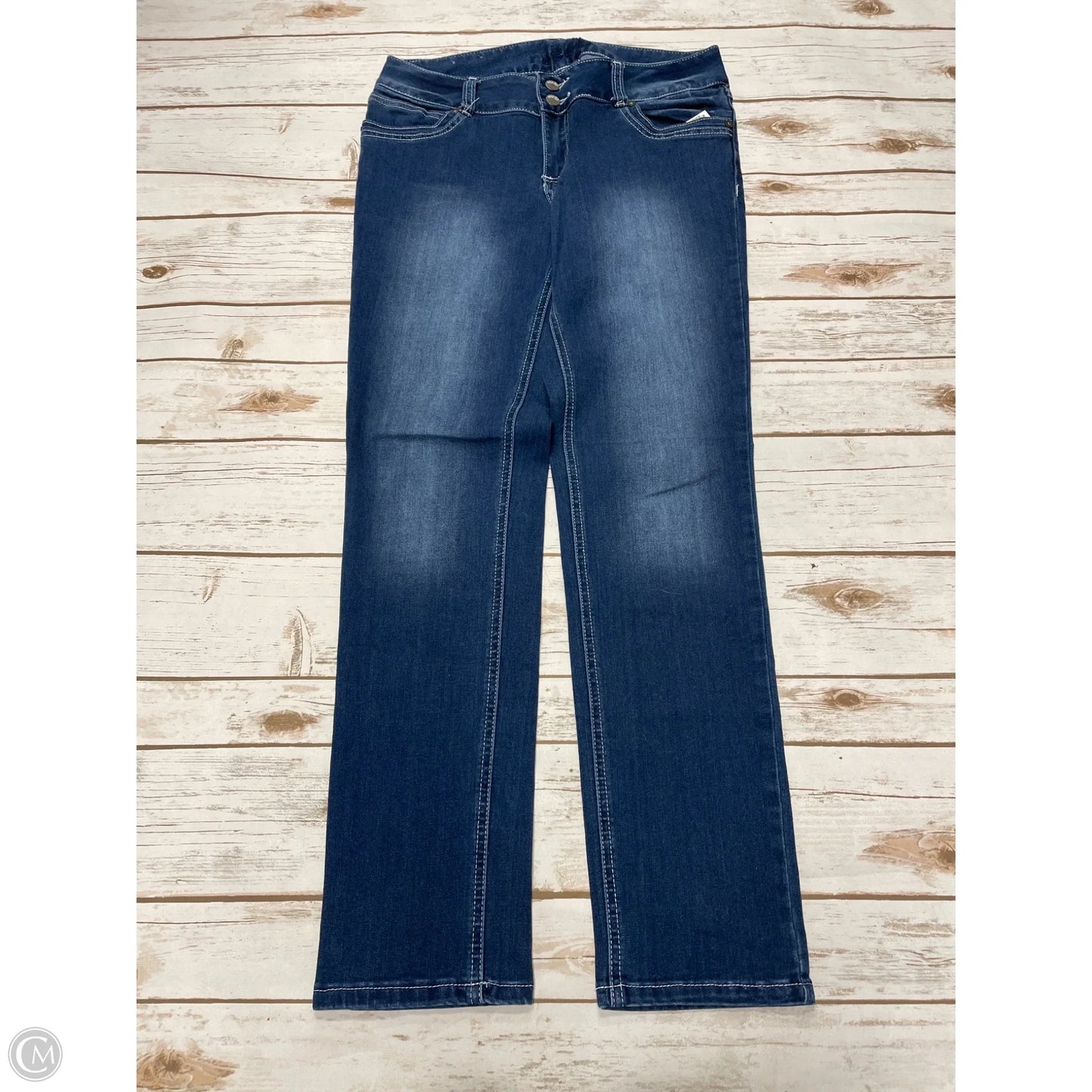 Jeans Skinny By Rue 21 In Blue Denim, Size: 8