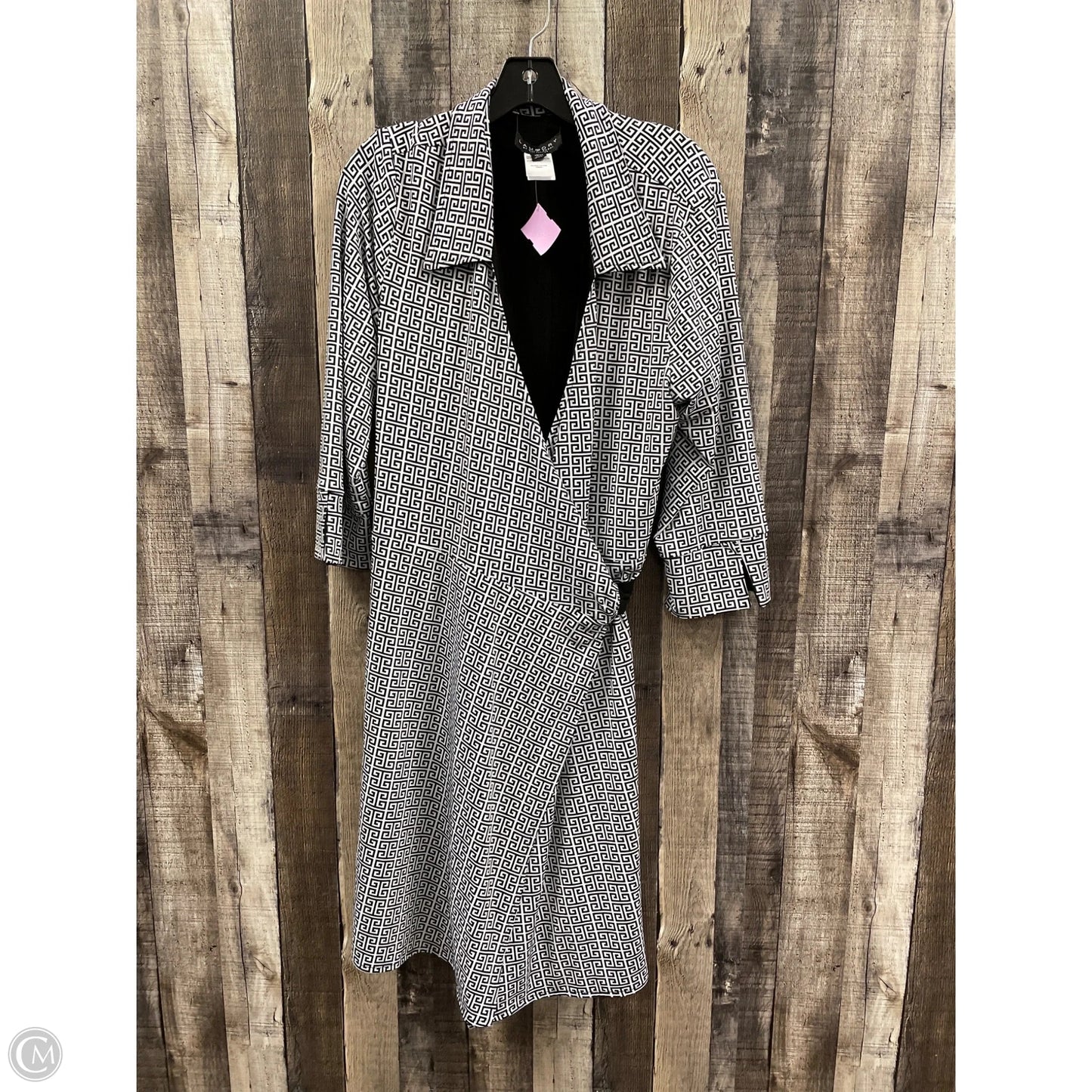 Dress Casual Midi By Laundry In Black & White, Size: Xl