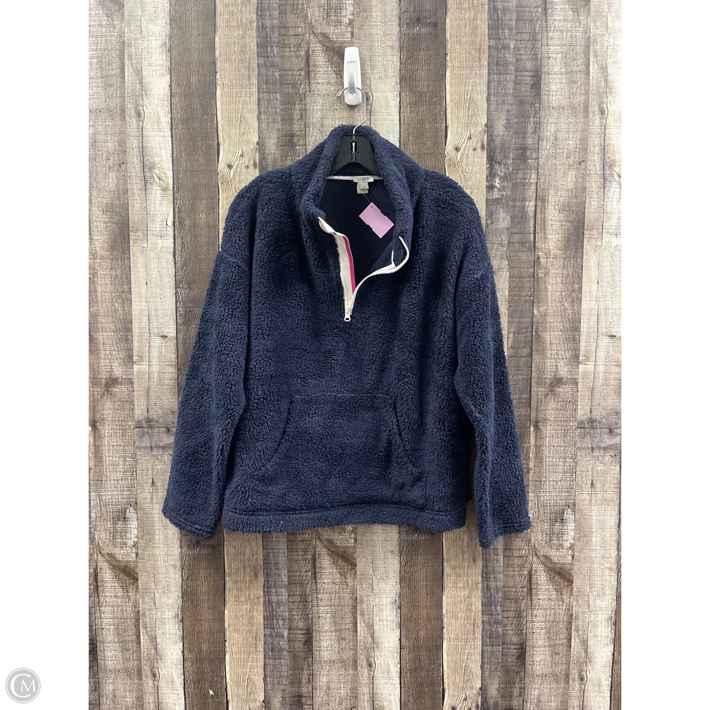 Jacket Fleece By J. Crew In Navy, Size: M