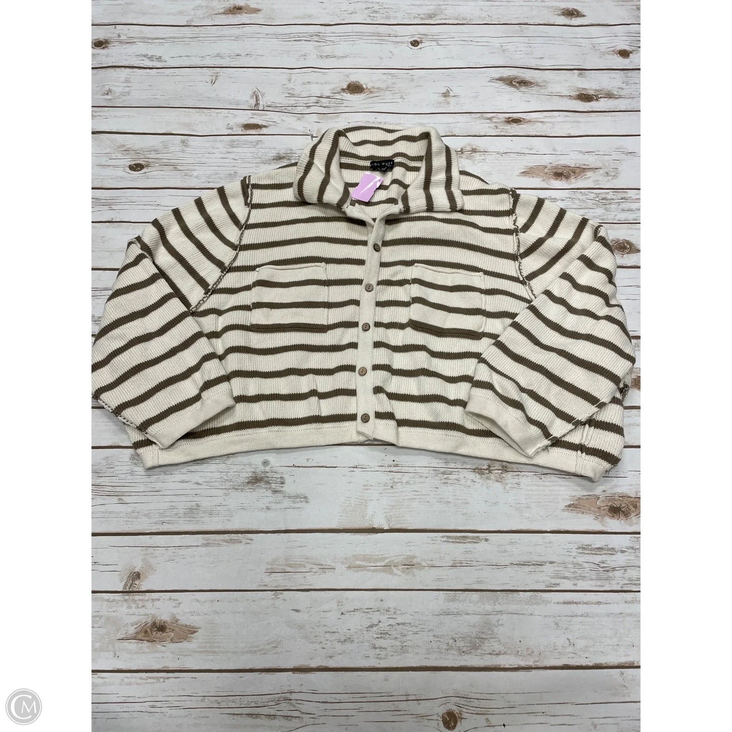 Sweatshirt Crewneck By Cme In Grey, Size: M