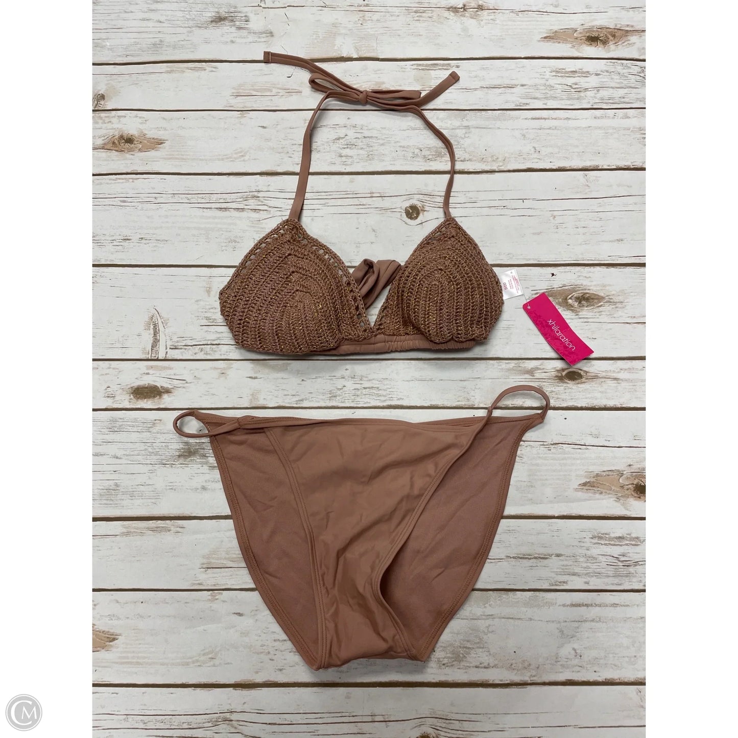 Swimsuit 2pc By Cmf In Gold, Size: Xl