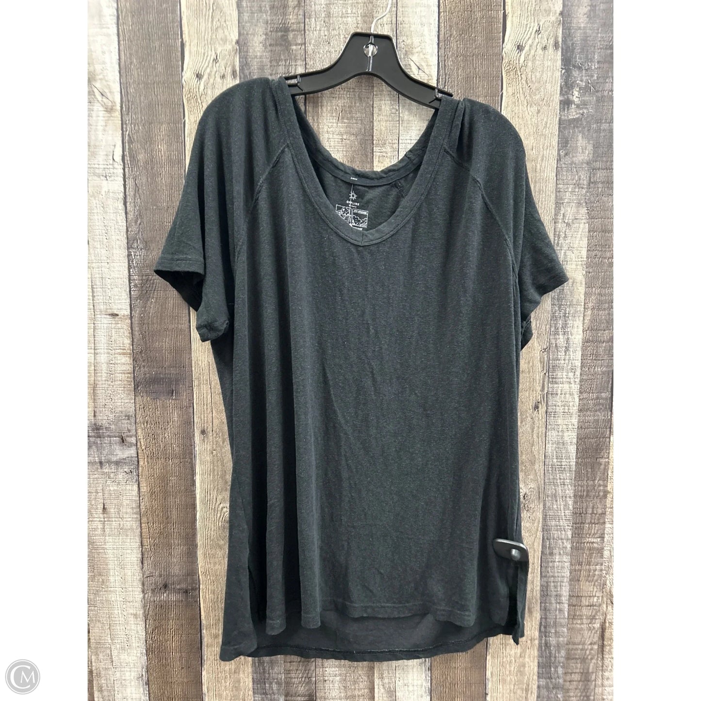 Top Short Sleeve By Aerie In Black, Size: M