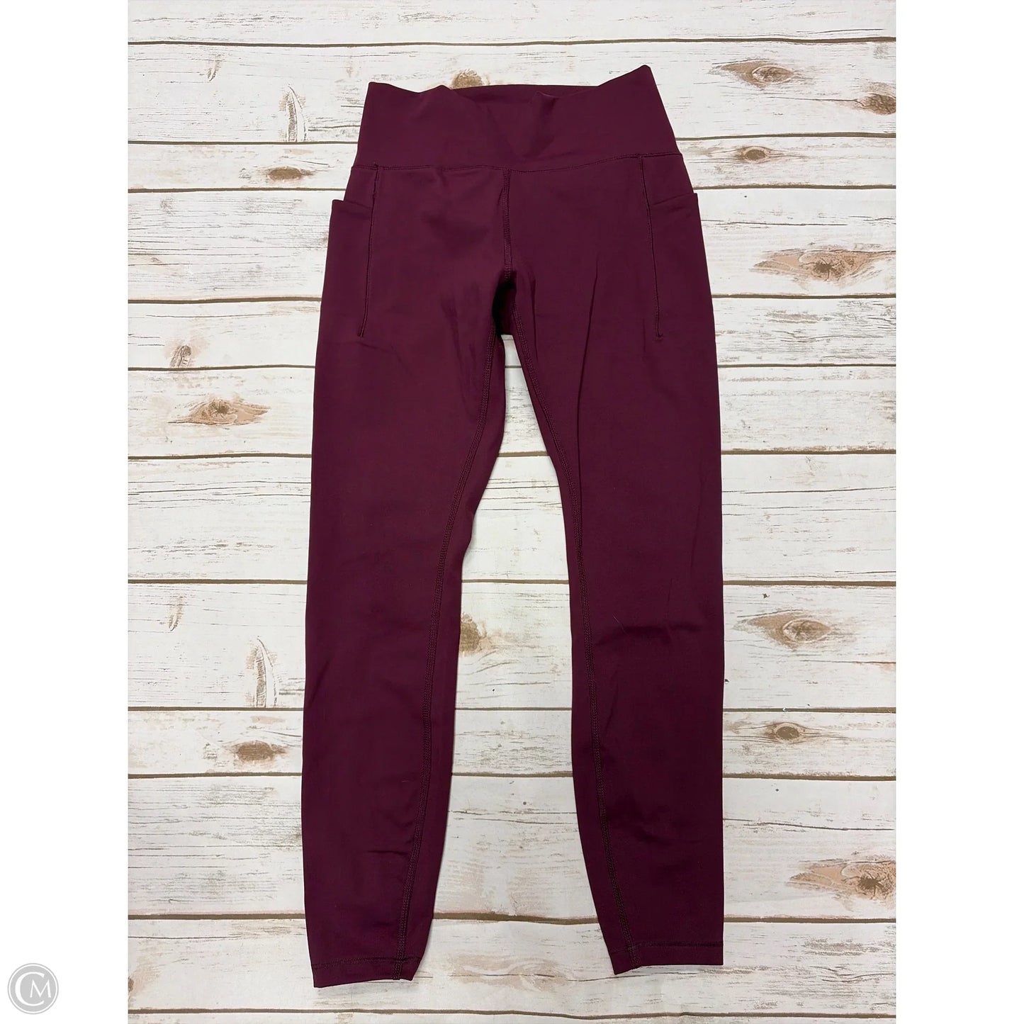 Athletic Leggings By Spyder In Maroon, Size: S