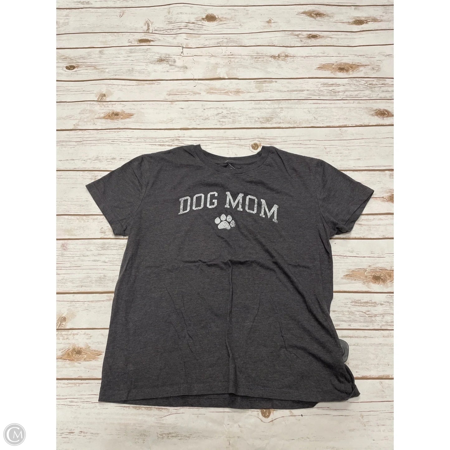 Top Short Sleeve By Modern Lux In Grey, Size: M