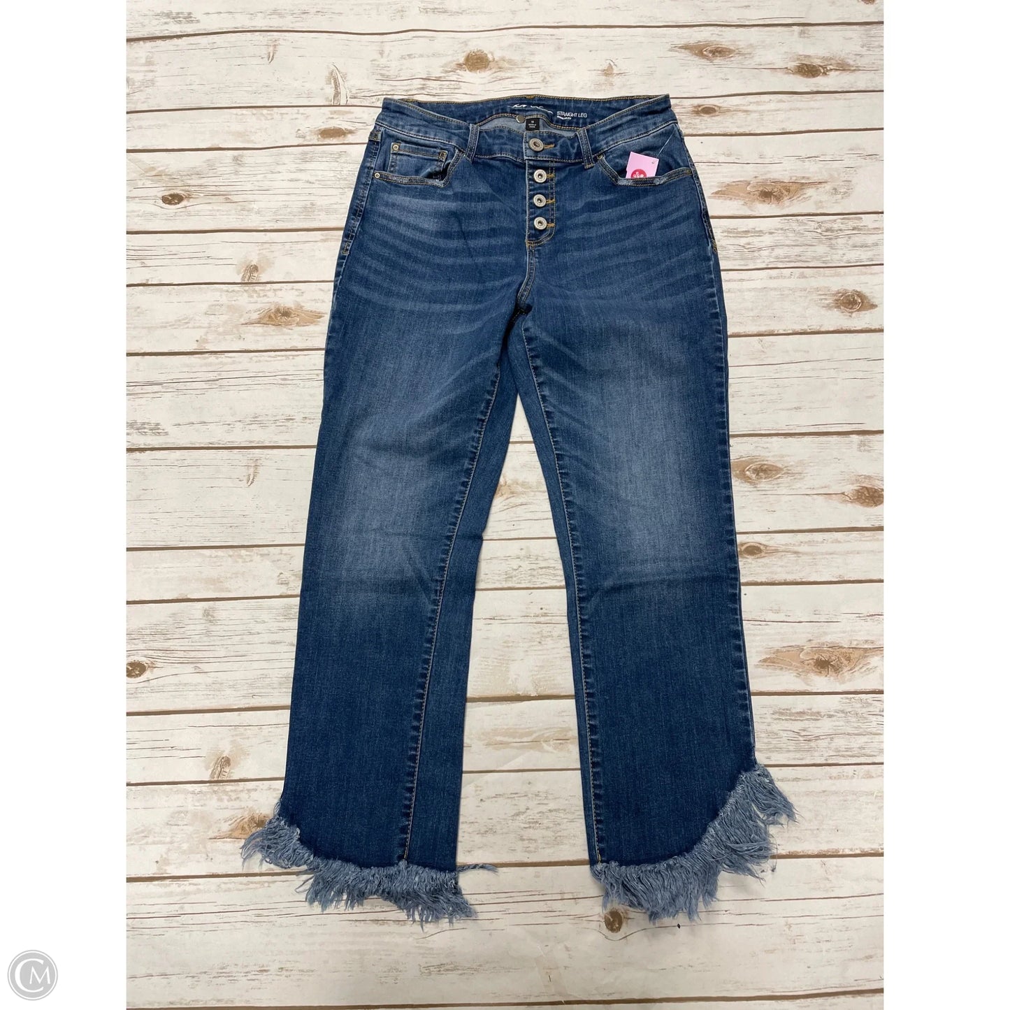 Jeans Straight By Inc In Blue Denim, Size: 10