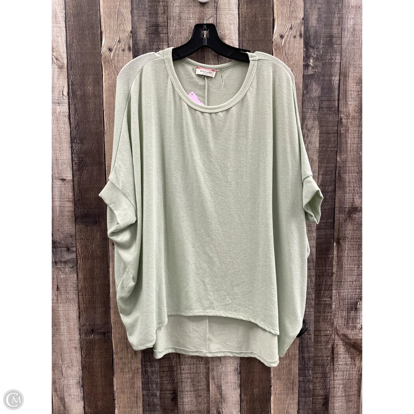 Top Short Sleeve By Andree By Unit In Green, Size: S