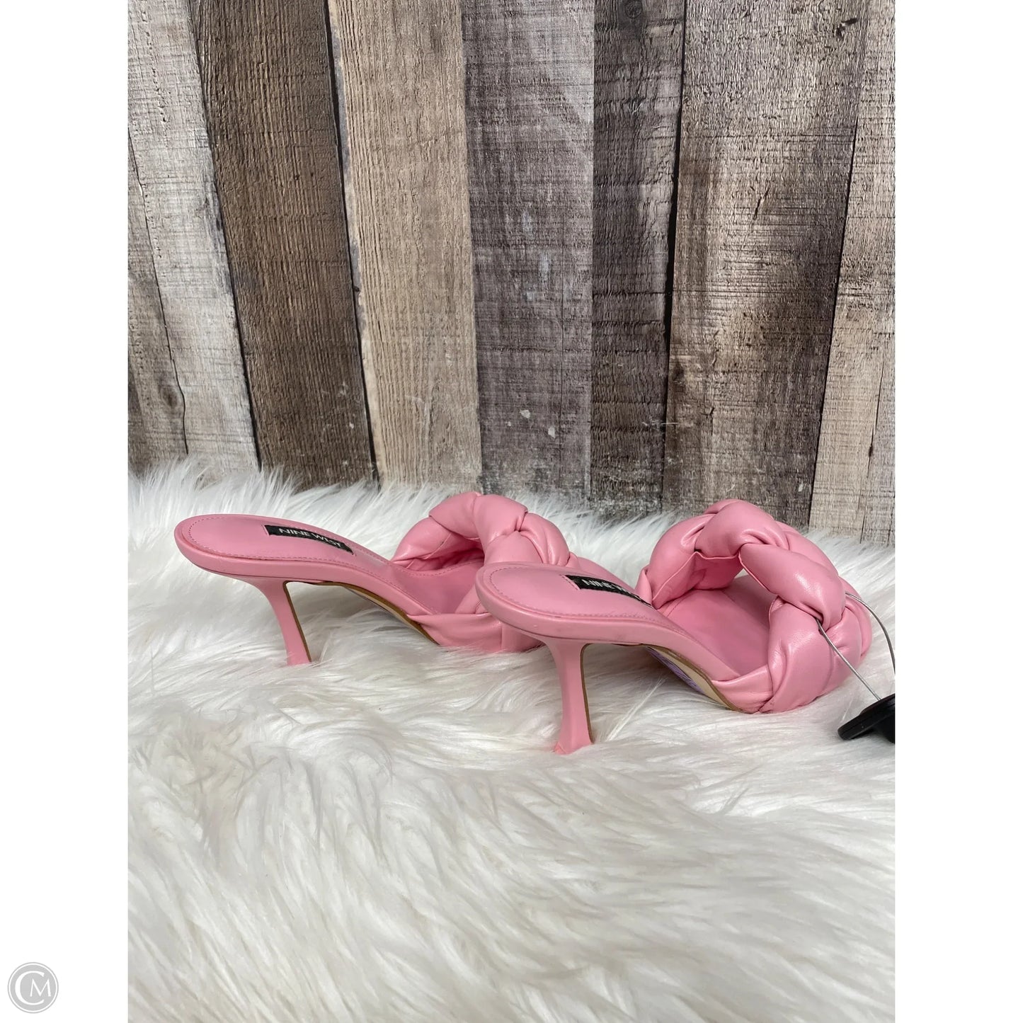 Sandals Heels Stiletto By Nine West In Pink, Size: 6.5