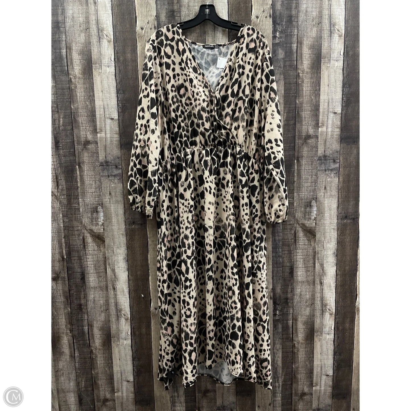 Dress Casual Maxi By Boohoo Boutique In Animal Print, Size: 3x