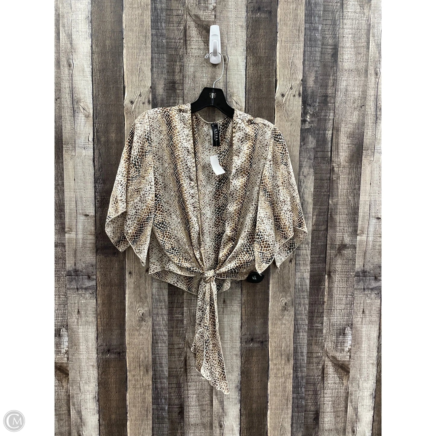 Cardigan By Akira In Animal Print, Size: S