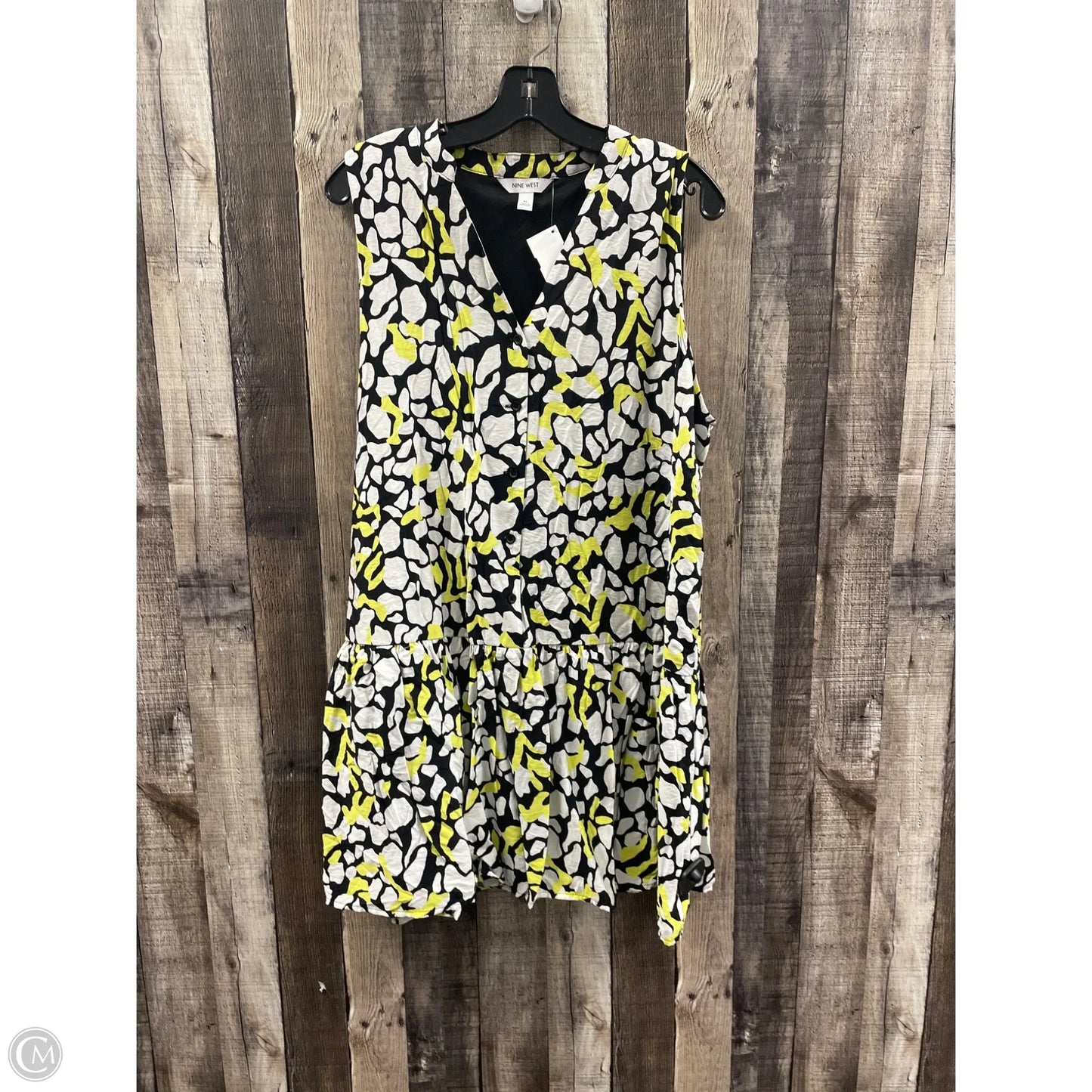 Tunic Sleeveless By Nine West In Multi-colored, Size: Xl