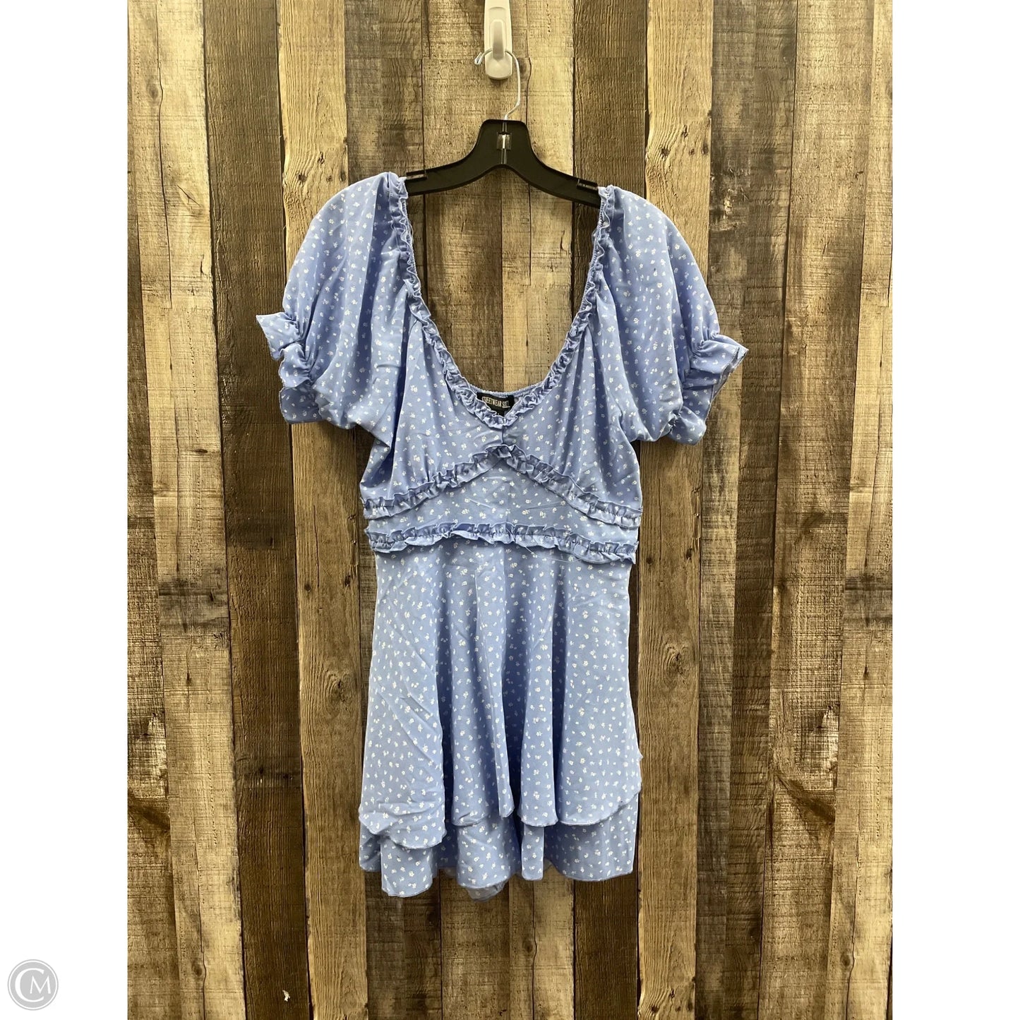 Dress Casual Short By Cme In Blue & White, Size: L