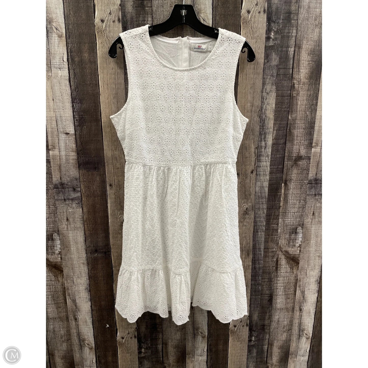 Dress Casual Midi By Vineyard Vines In White, Size: 6
